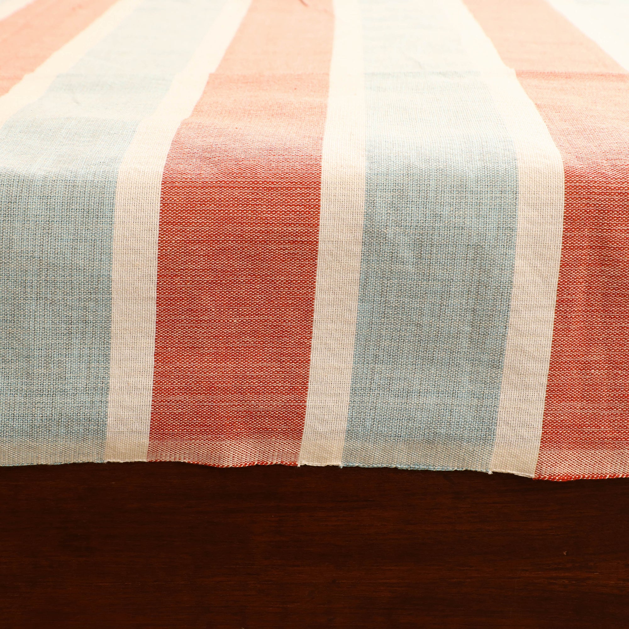 Handloom Cotton Double Bedsheet (108 x 90 in) 48 - Image 4