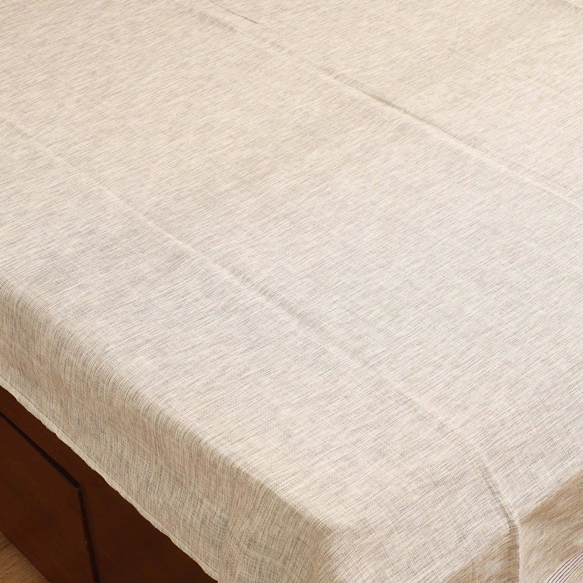 Handloom Cotton Double Bedsheet (108 x 90 in) 49 - Image 2