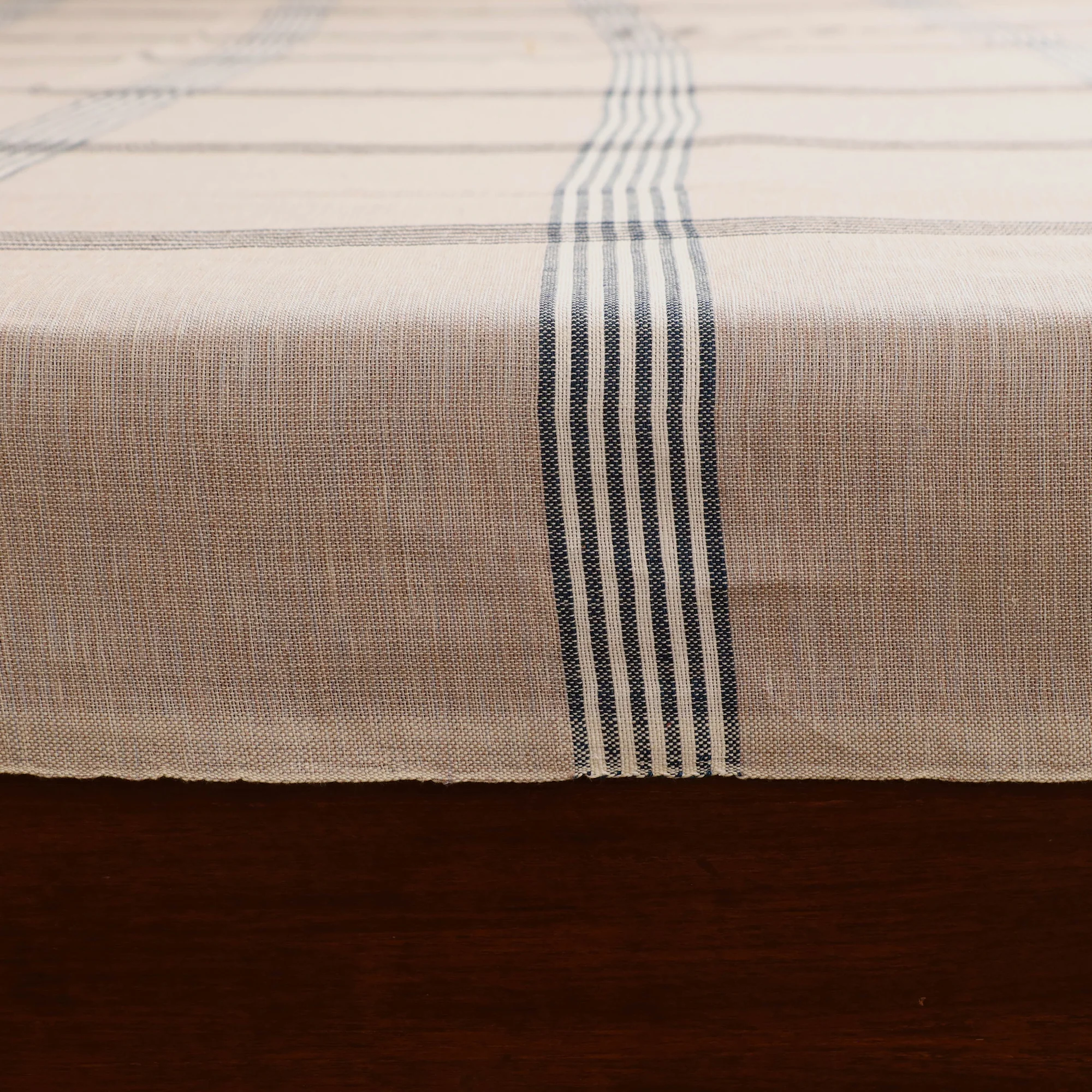 Handloom Cotton Double Bedsheet (108 x 90 in) 58 - Image 4