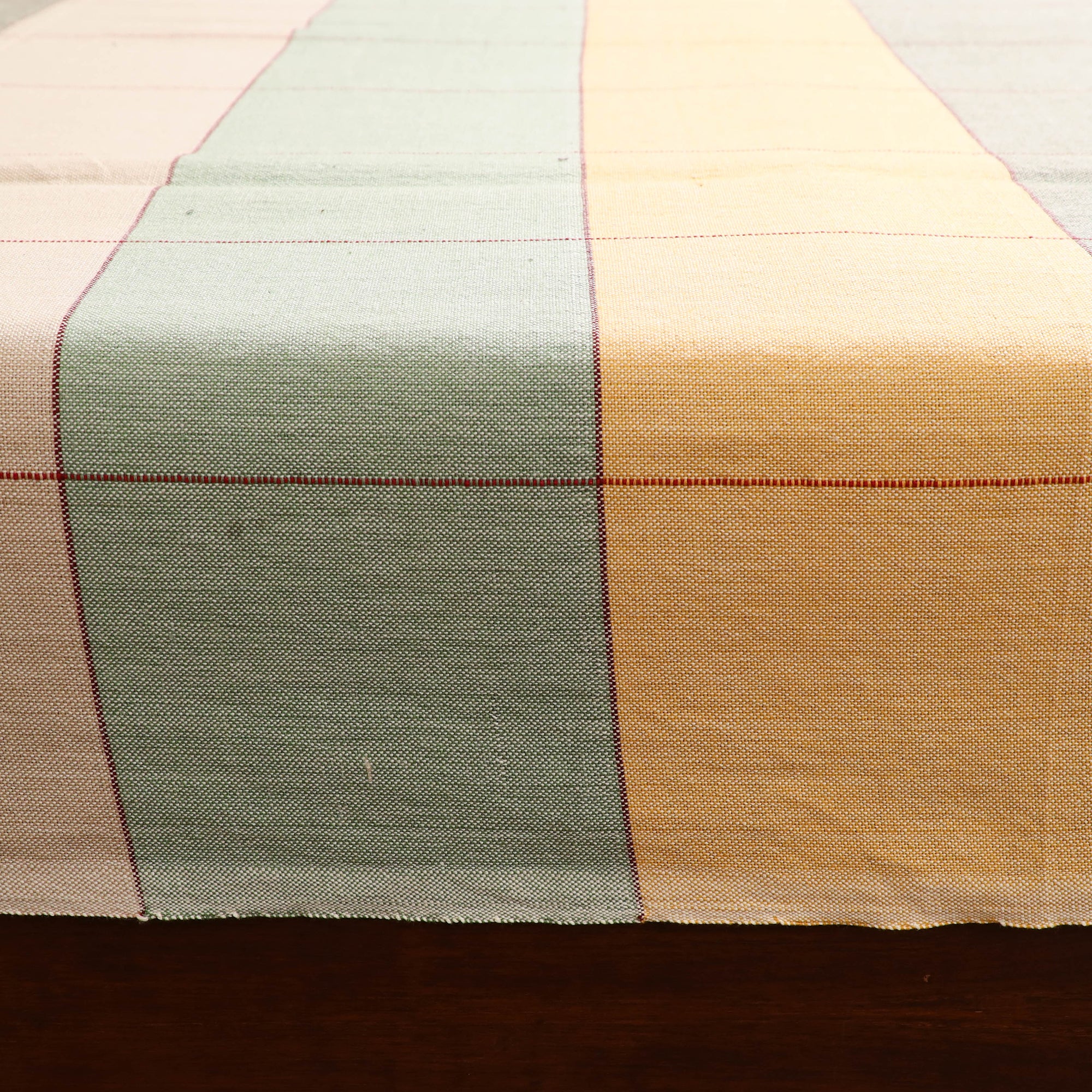 Handloom Cotton Double Bedsheet (108 x 90 in) 71 - Image 4