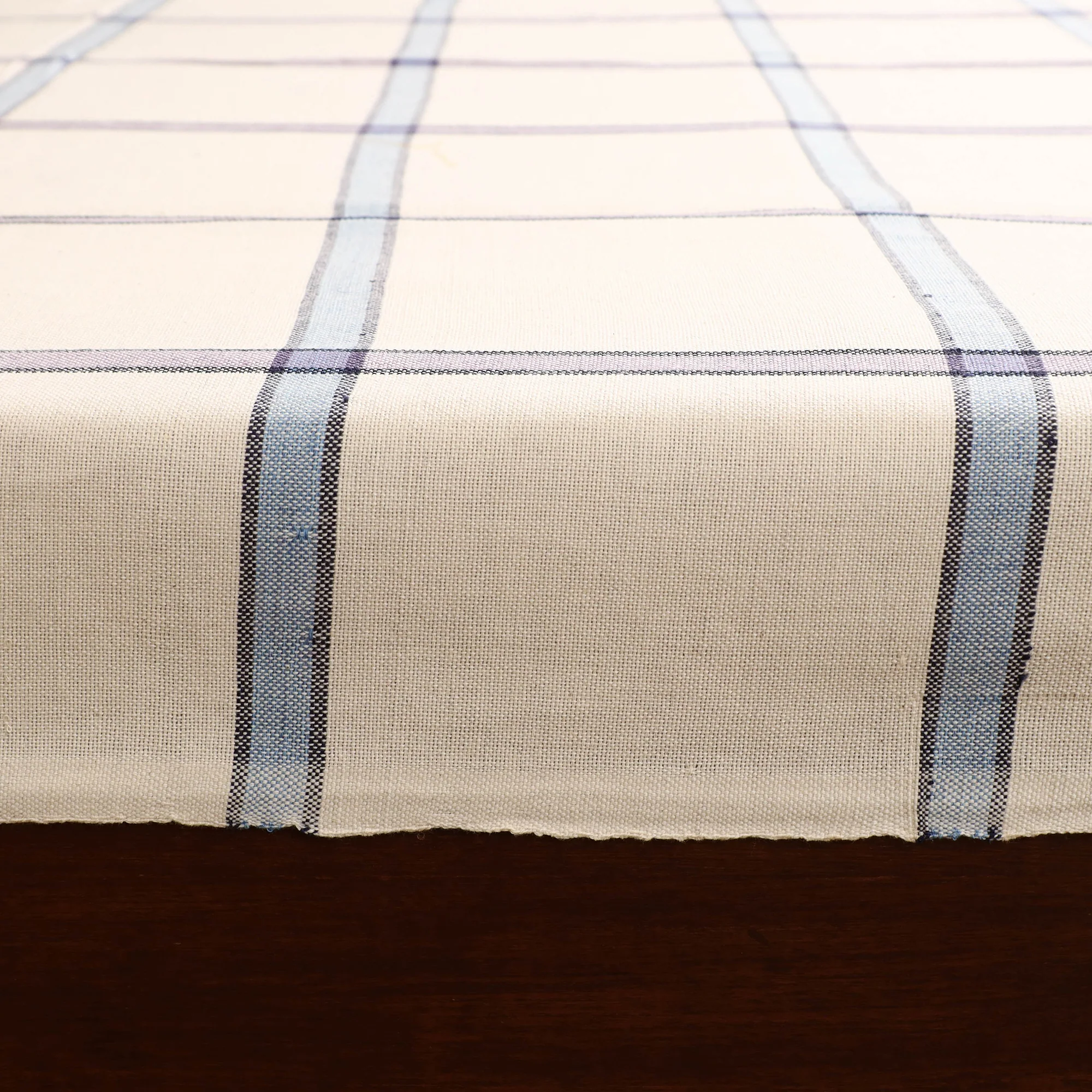 Handloom Cotton Double Bedsheet (108 x 90 in) 92 - Image 4