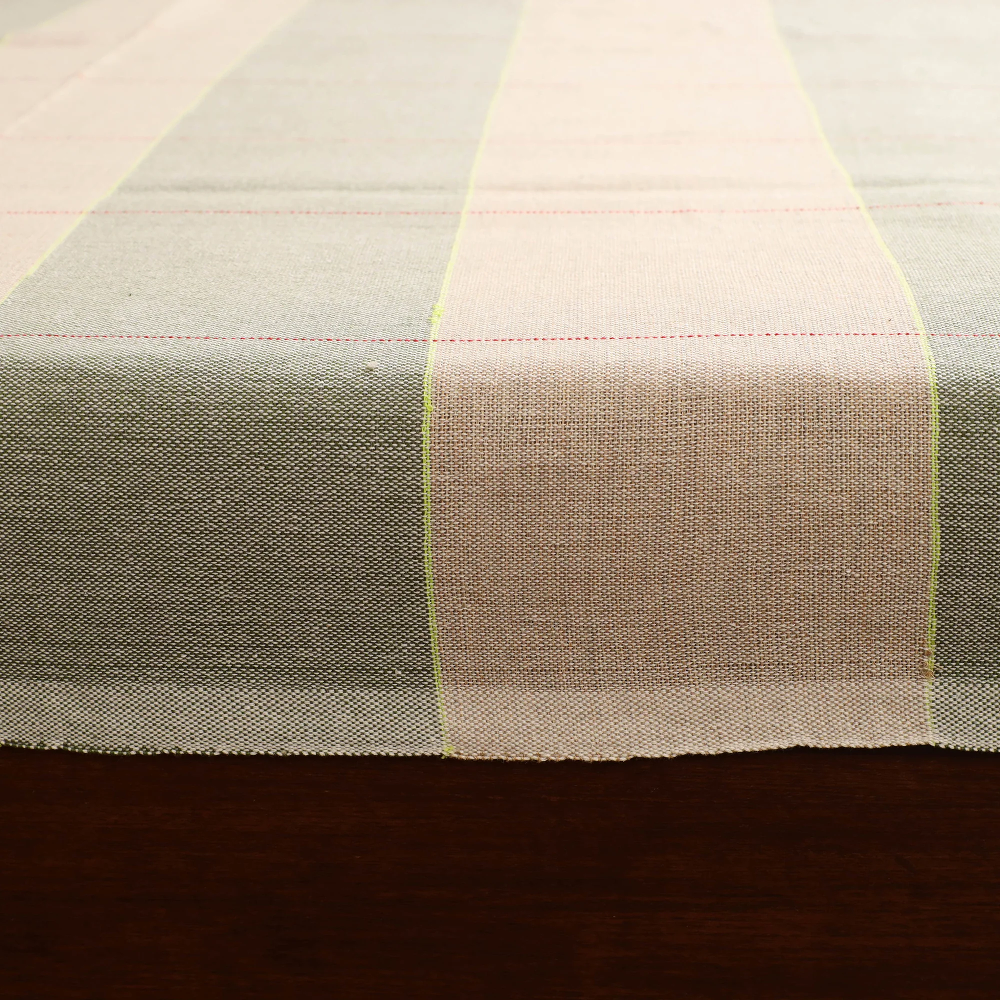 Handloom Cotton Double Bedsheet (108 x 90 in) 94 - Image 4