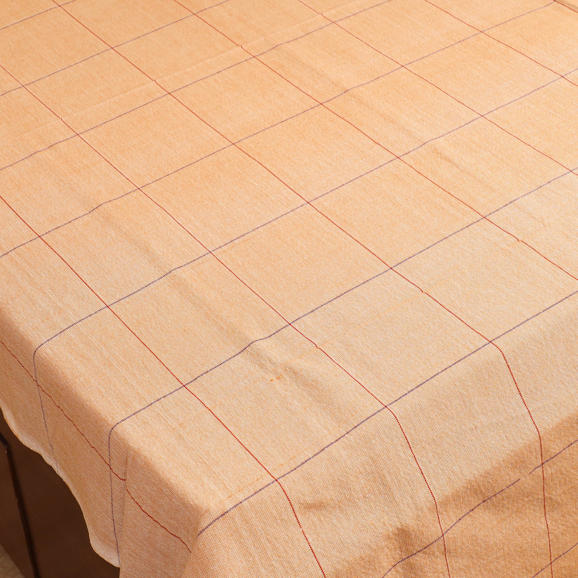 Handloom Cotton Double Bedsheet (90 x 90 in) 164 - Image 2