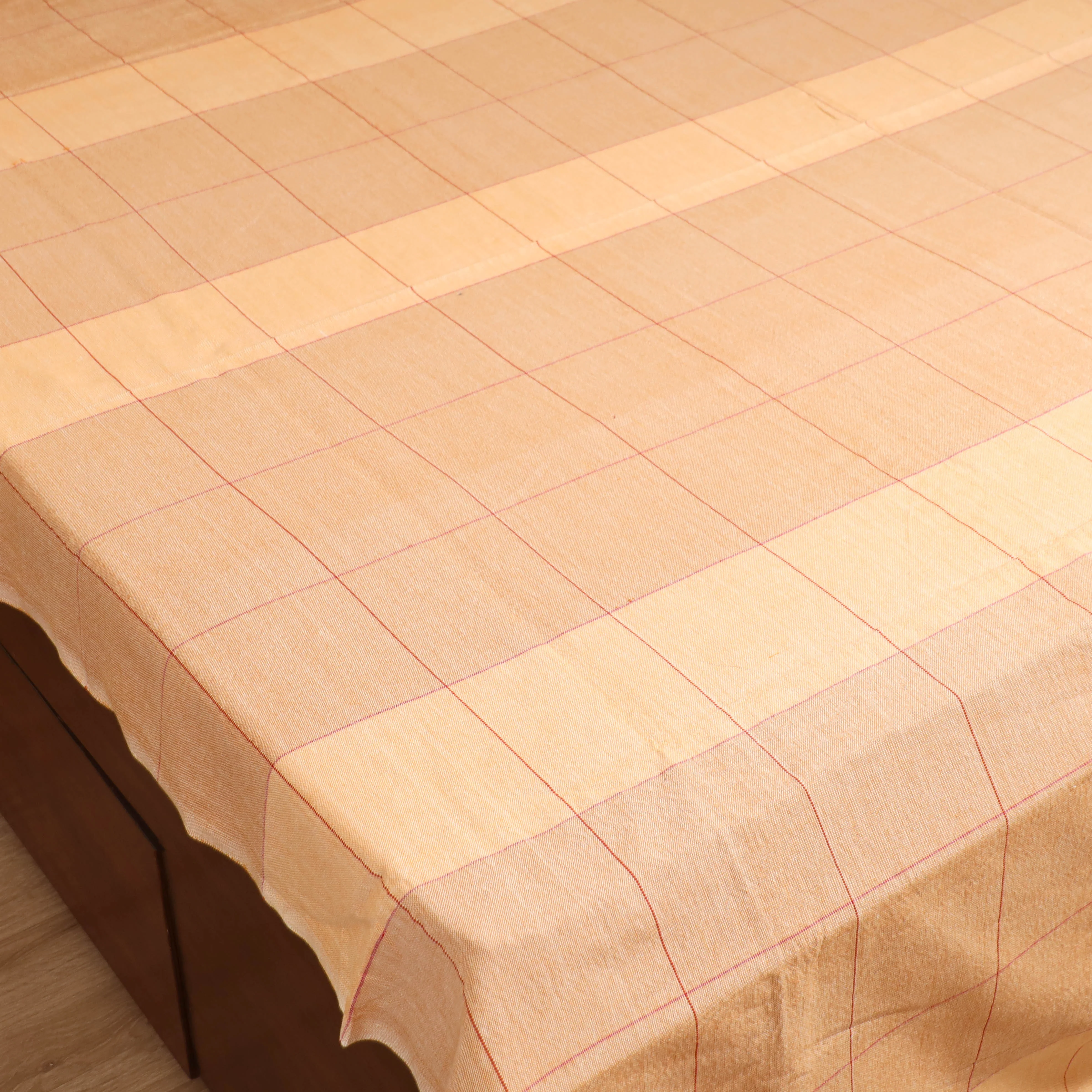 Handloom Cotton Double Bedsheet (90 x 90 in) 165 - Image 2