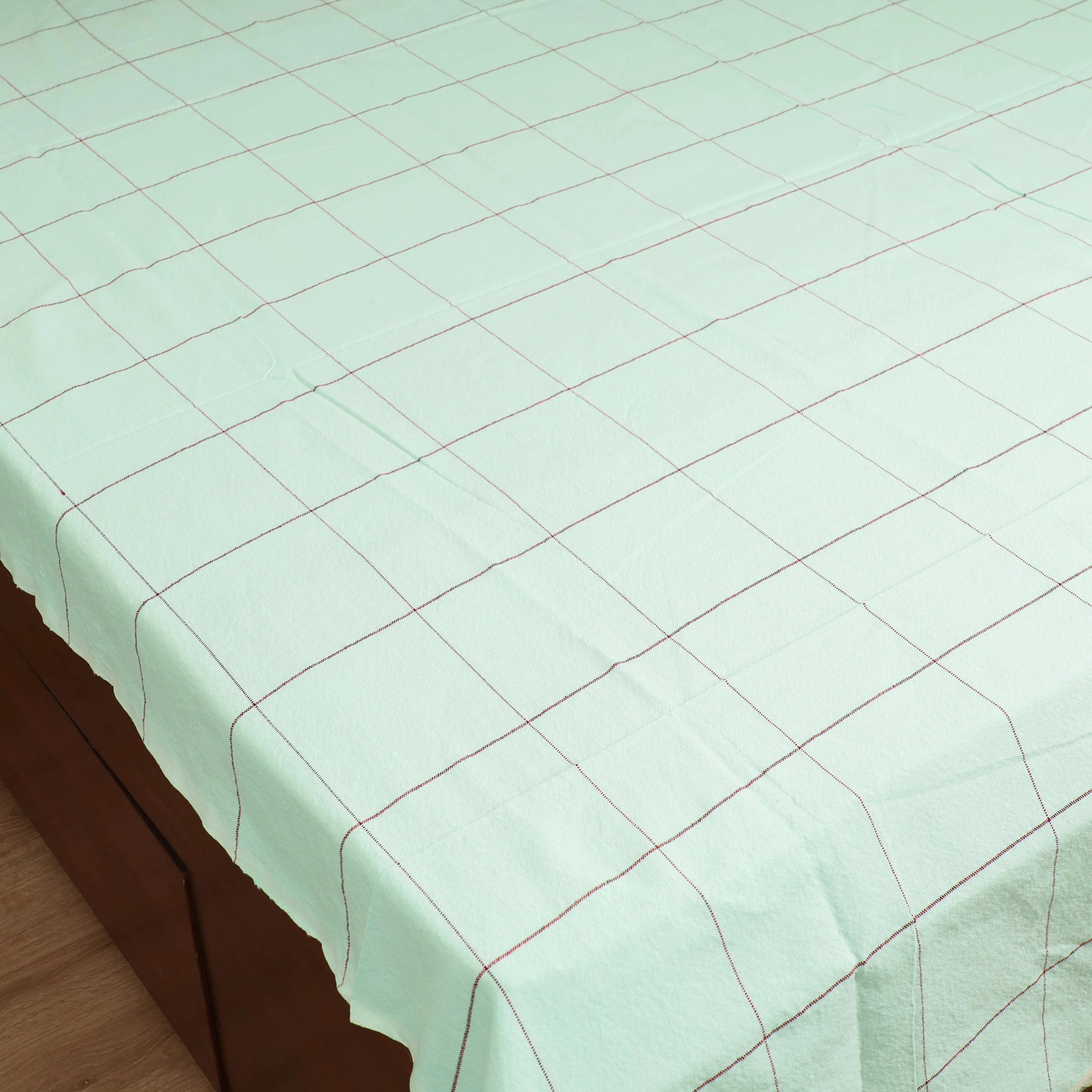 Handloom Cotton Double Bedsheet (90 x 90 in) 171 - Image 2