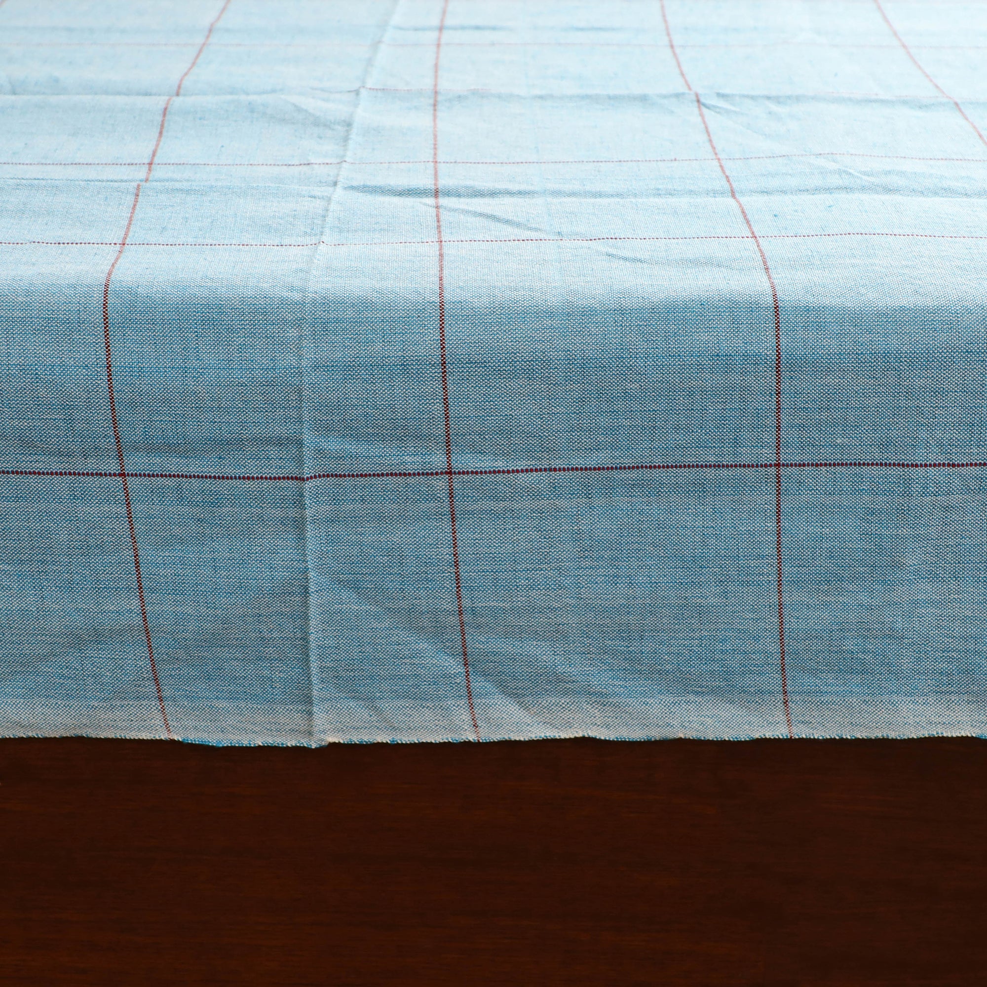 Handloom Cotton Double Bedsheet (90 x 90 in) 181 - Image 4