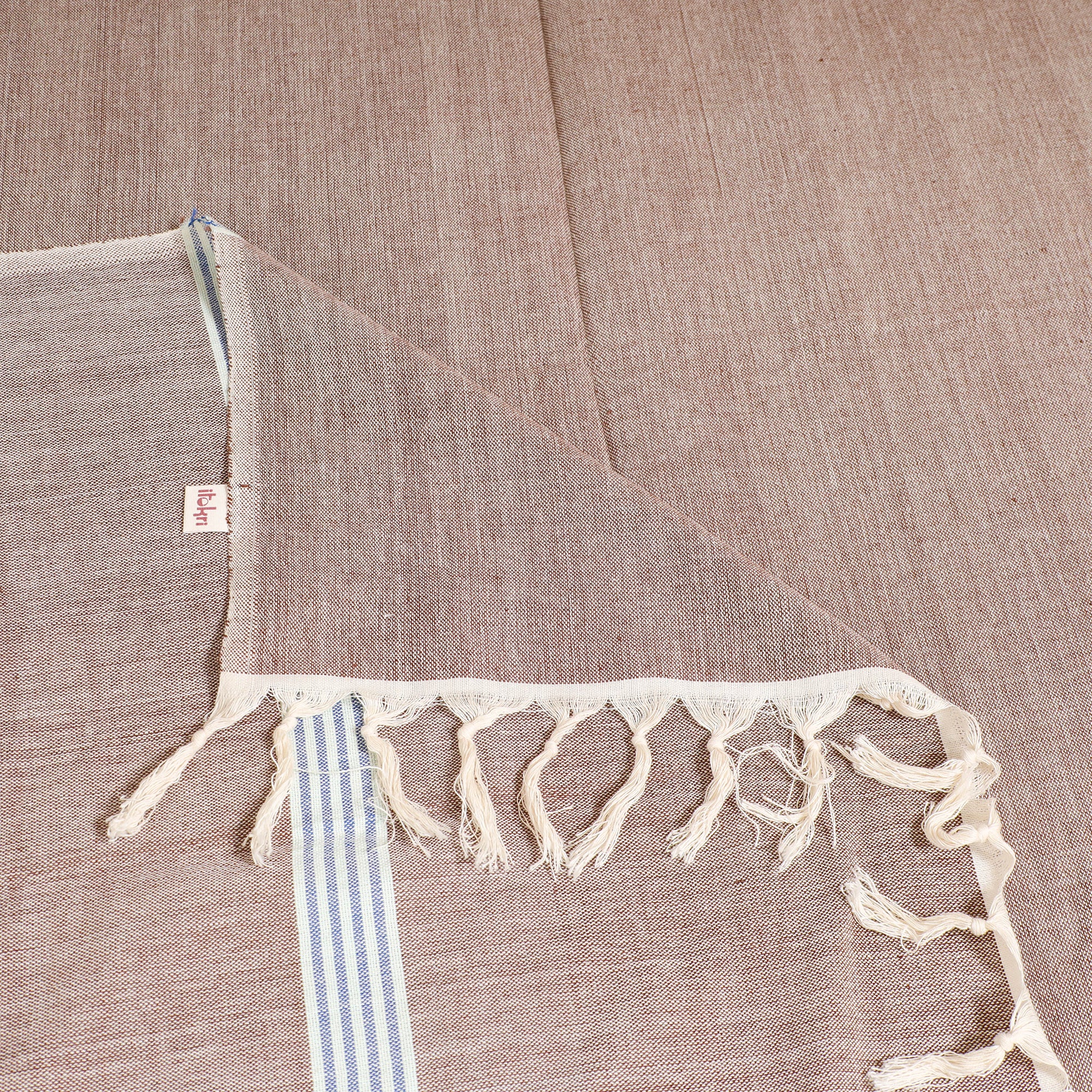 Handloom Cotton Single Bedsheet (90 x 60 in) 292 - Image 3