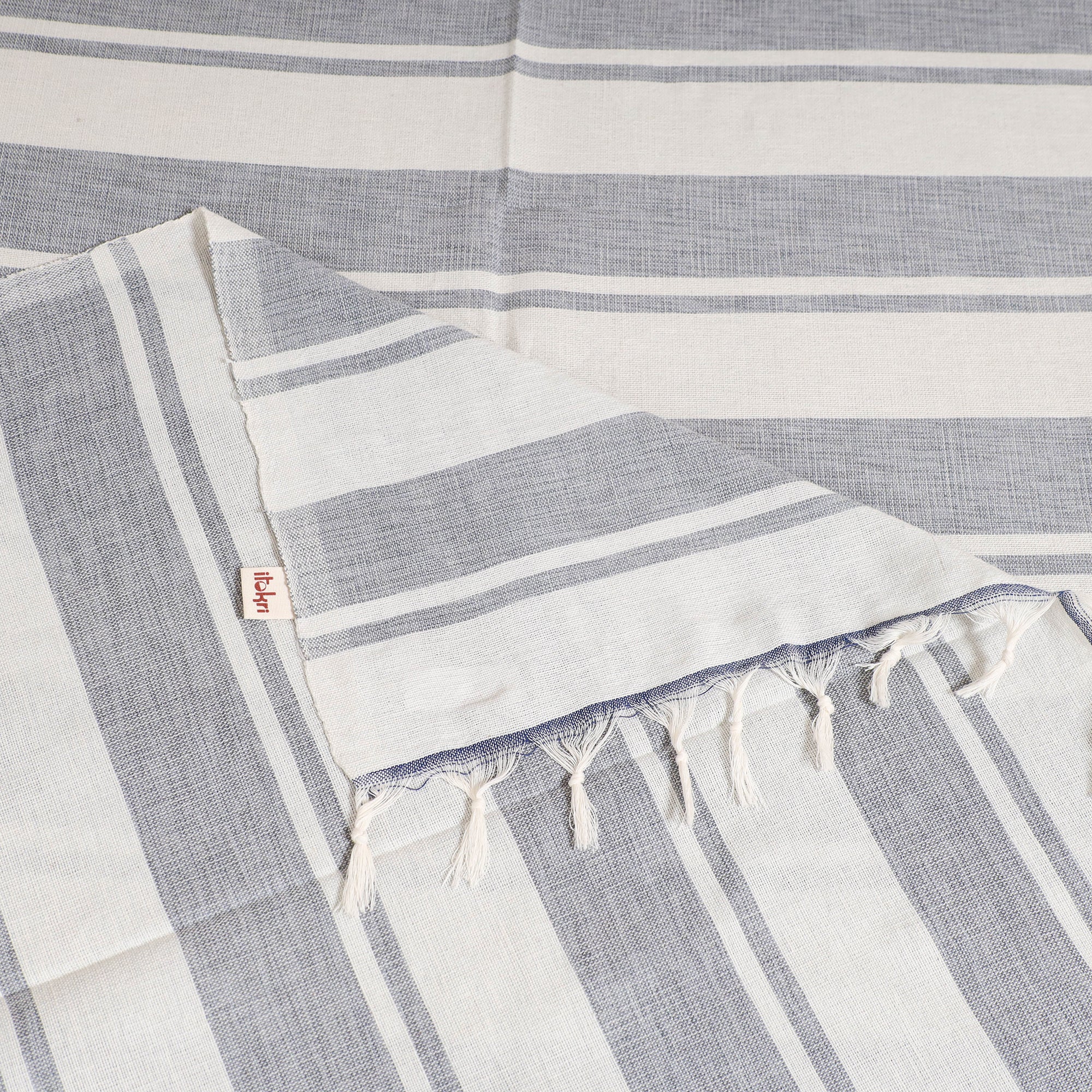Handloom Cotton Single Bedsheet (90 x 60 in) 314 - Image 3