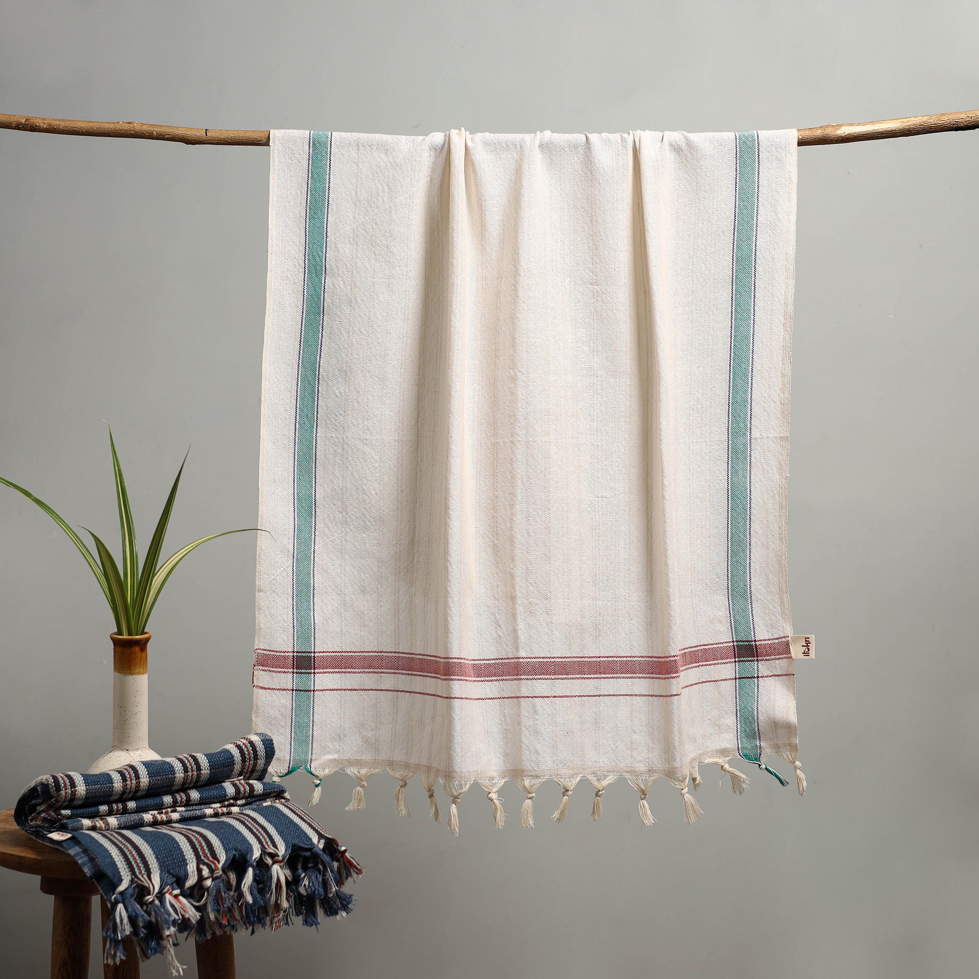 Handloom Fine Cotton Bath Towel 38