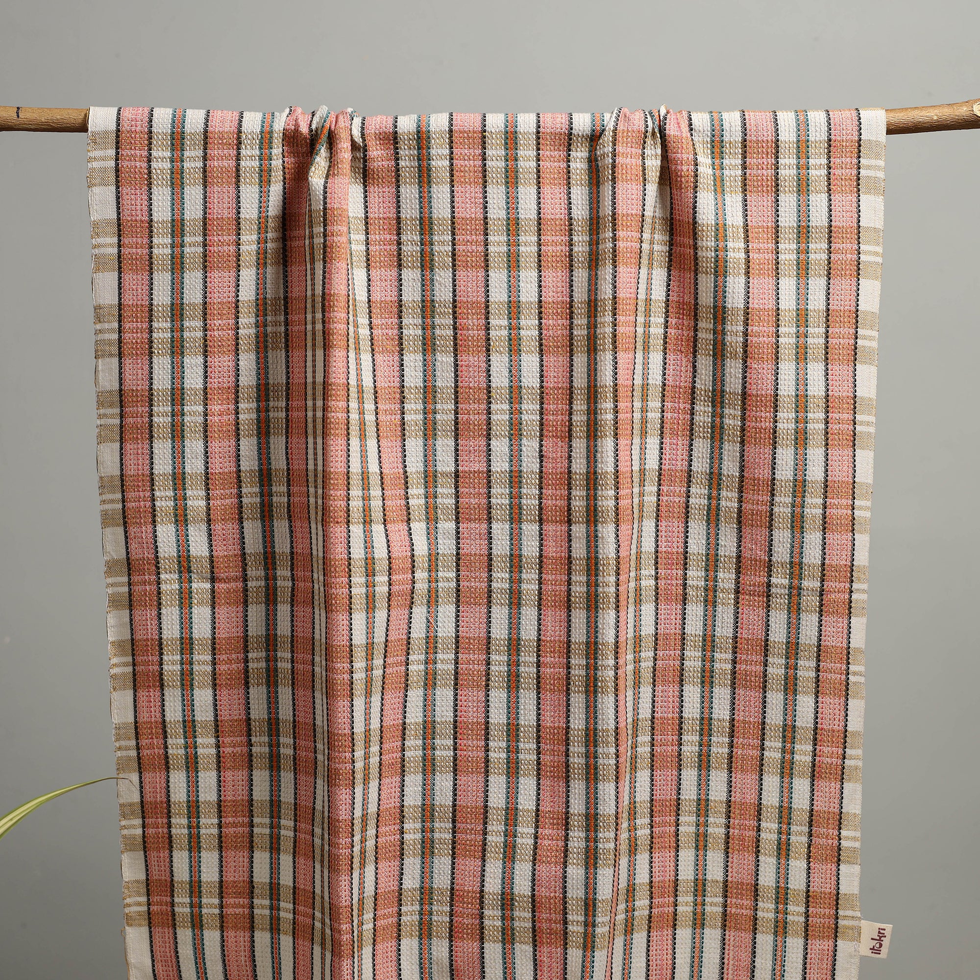 Handloom Fine Cotton Checks Bath Towel  71 - Image 2