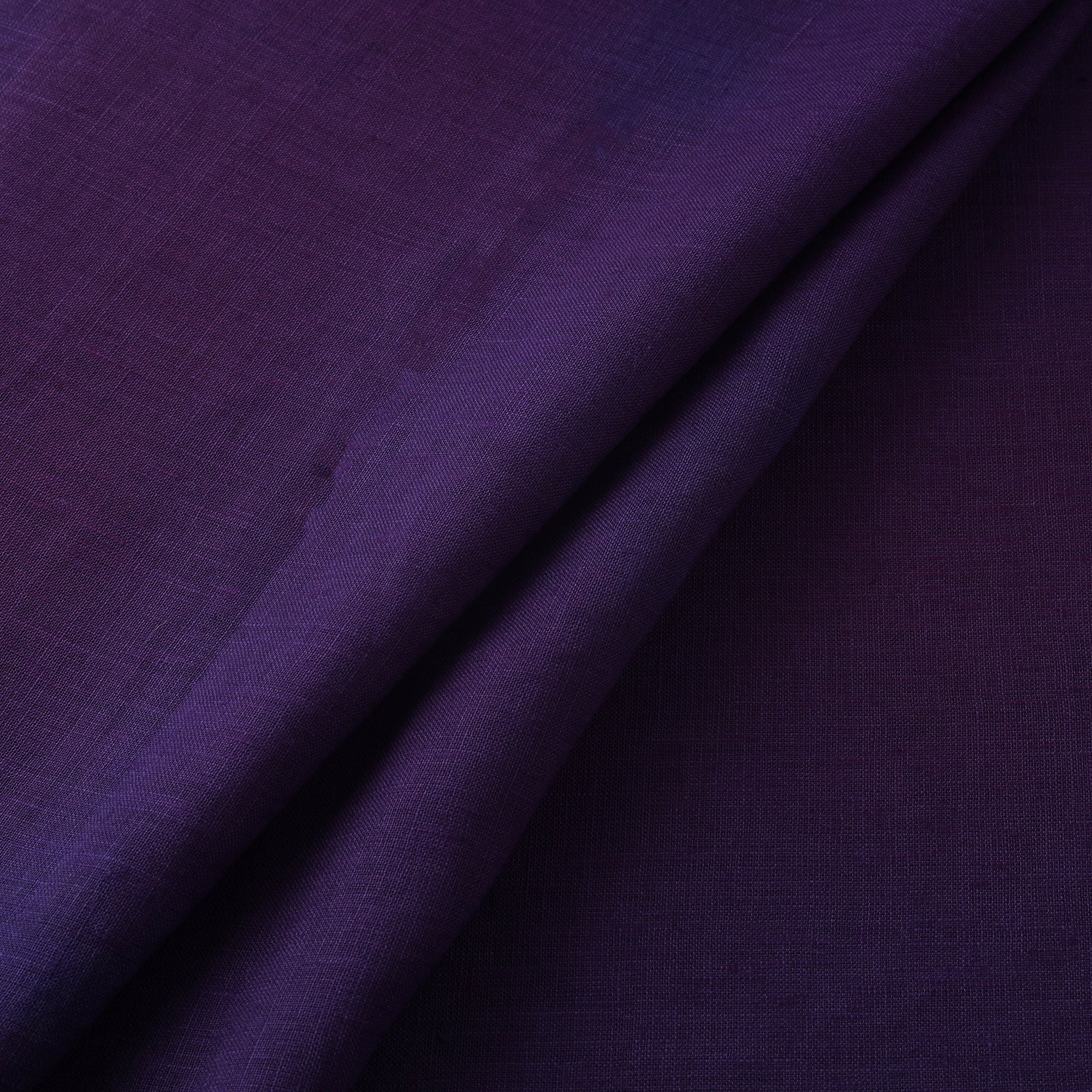 Purple - Handloom Linen Bhagalpuri Fabric 05 - Image 2