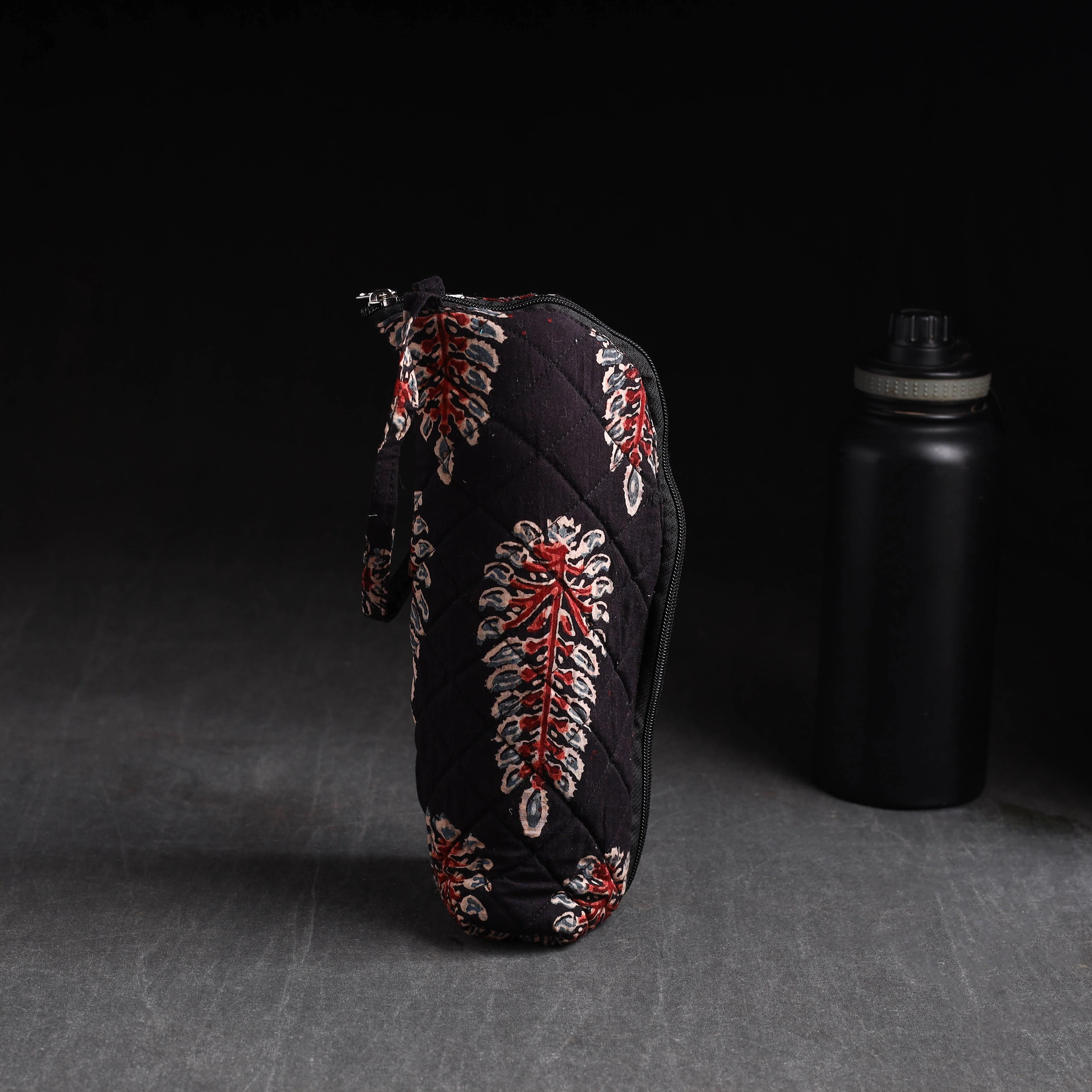 Black - Handmade 1L Water Bottle Cover 04