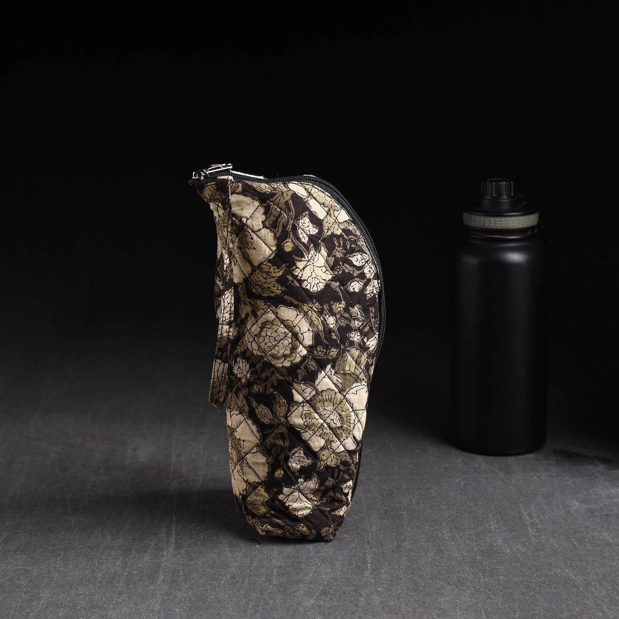 Black - Handmade 1L Water Bottle Cover 07