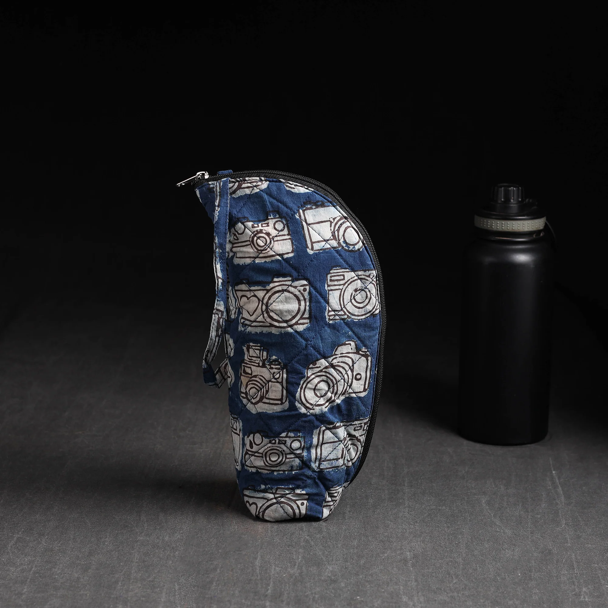 Blue - Handmade 1L Water Bottle Cover 17