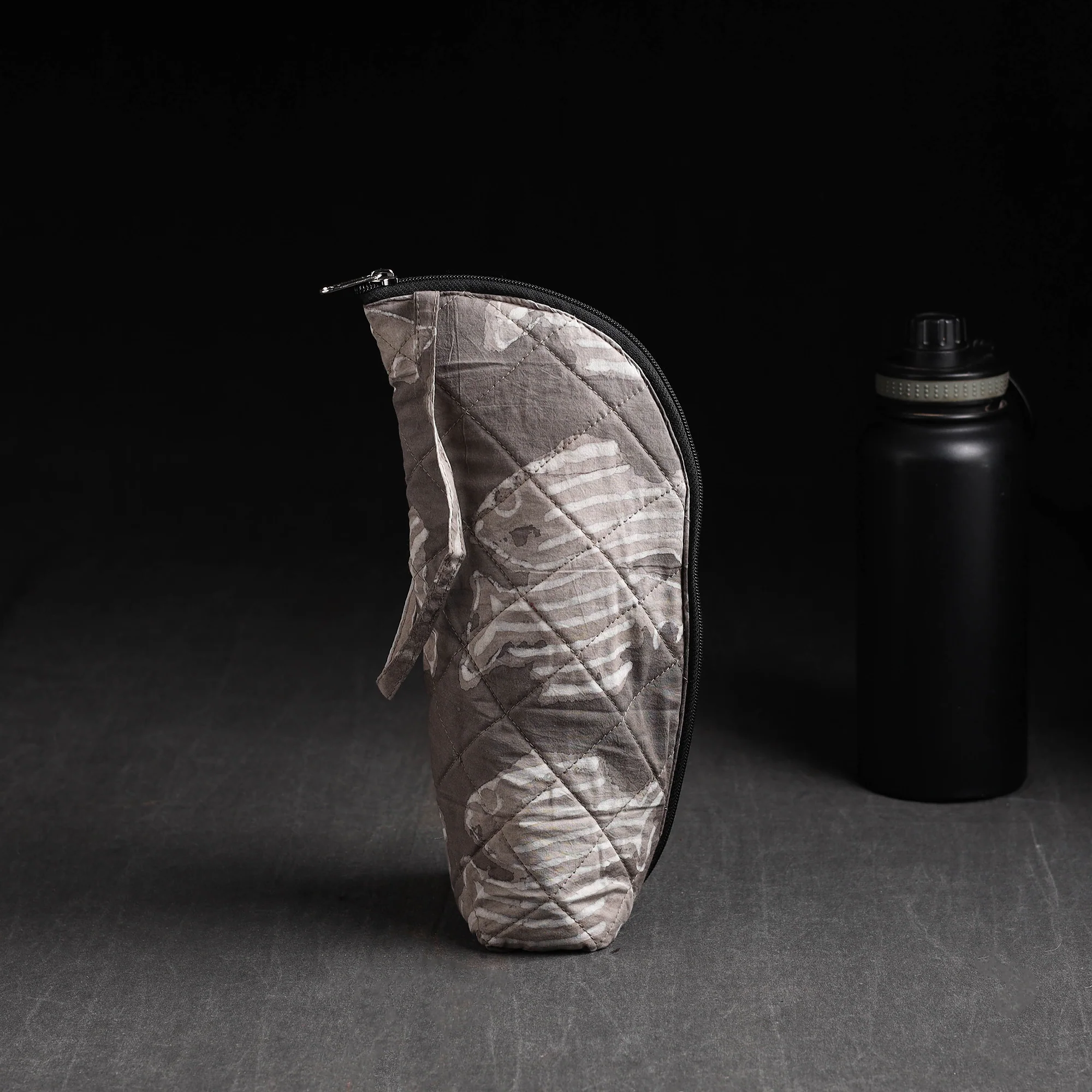 Grey - Handmade 1L Water Bottle Cover 20