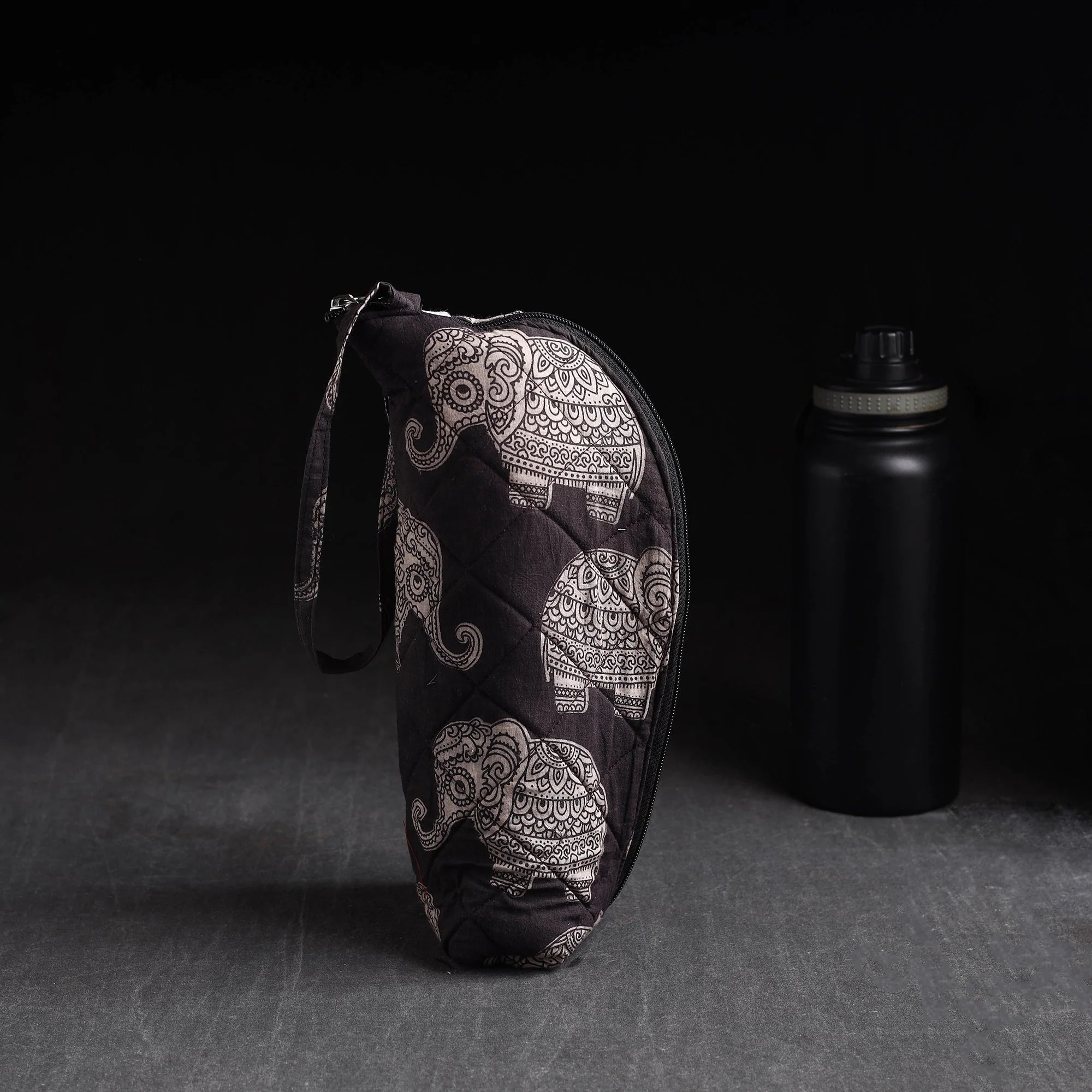 Black - Handmade 1L Water Bottle Cover 21