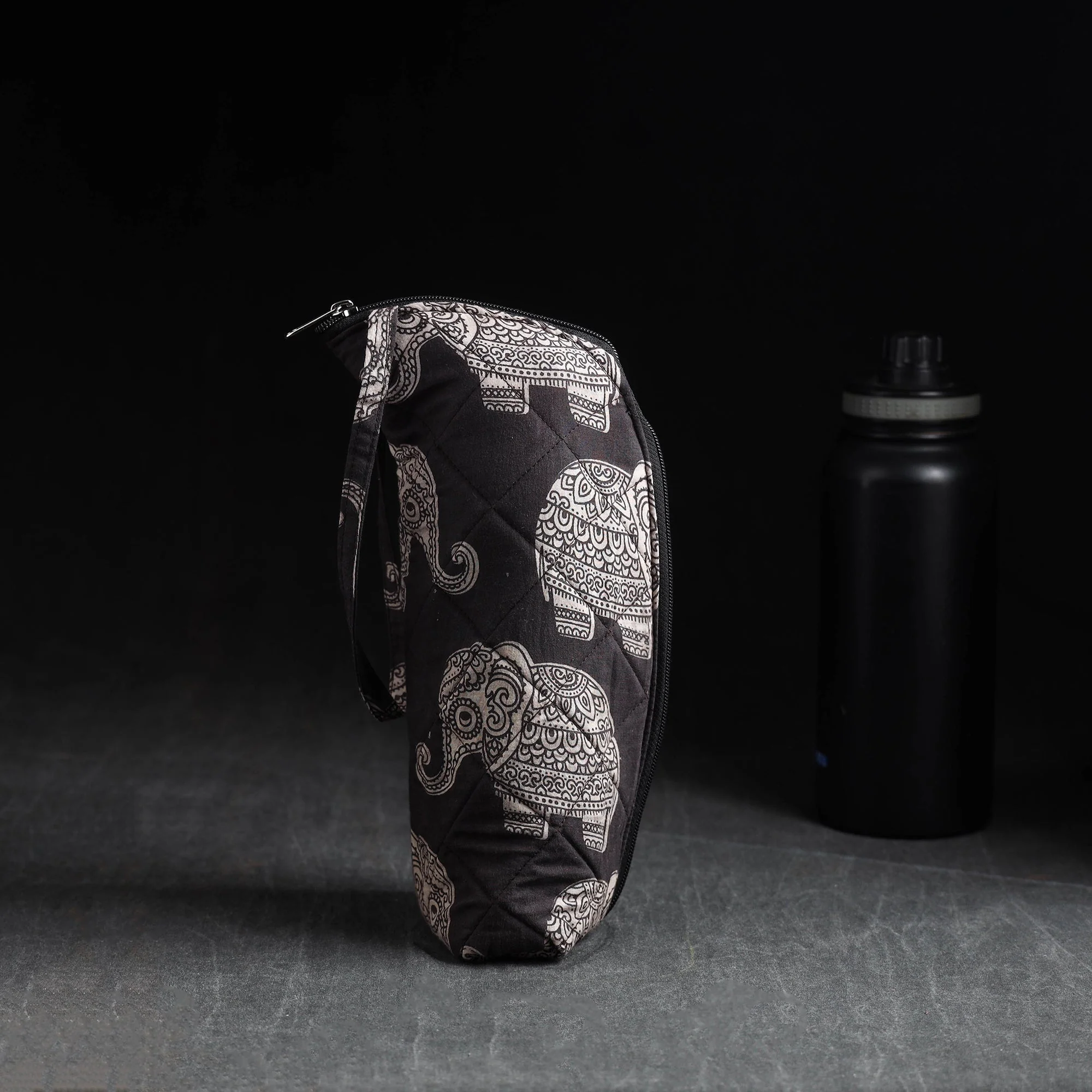 Black - Handmade 1L Water Bottle Cover 24