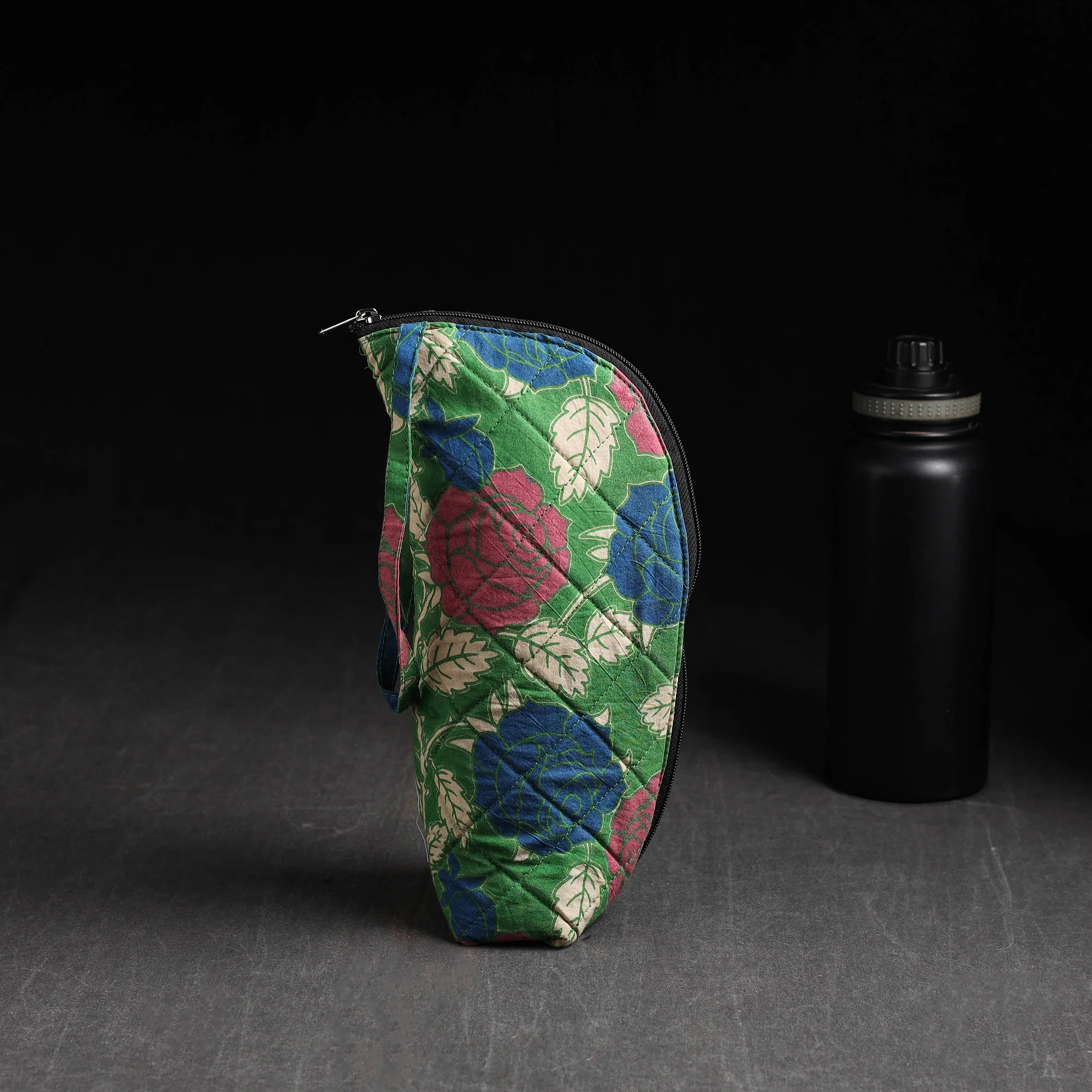 Green - Handmade 1L Water Bottle Cover 25