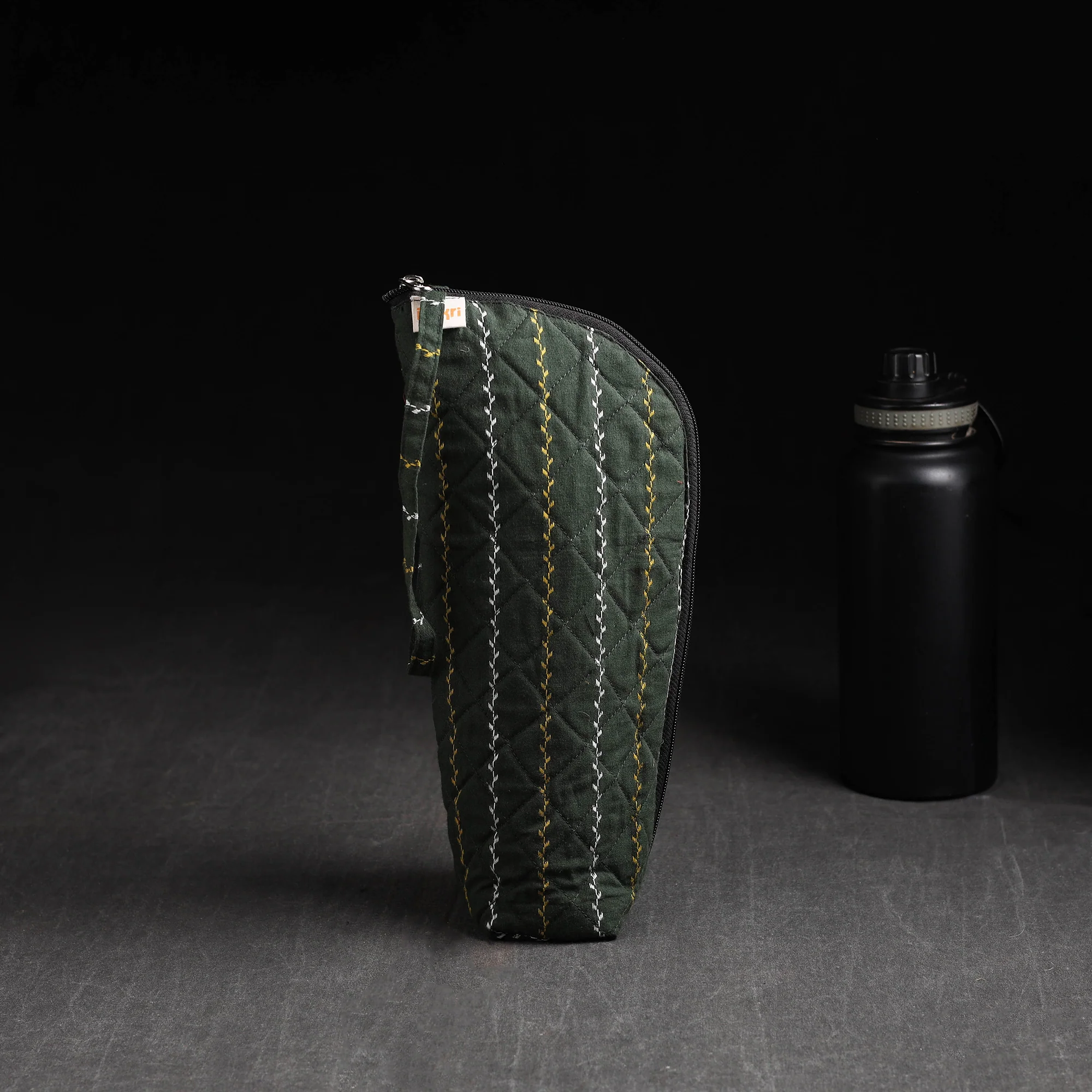 Green - Handmade 1L Water Bottle Cover 50
