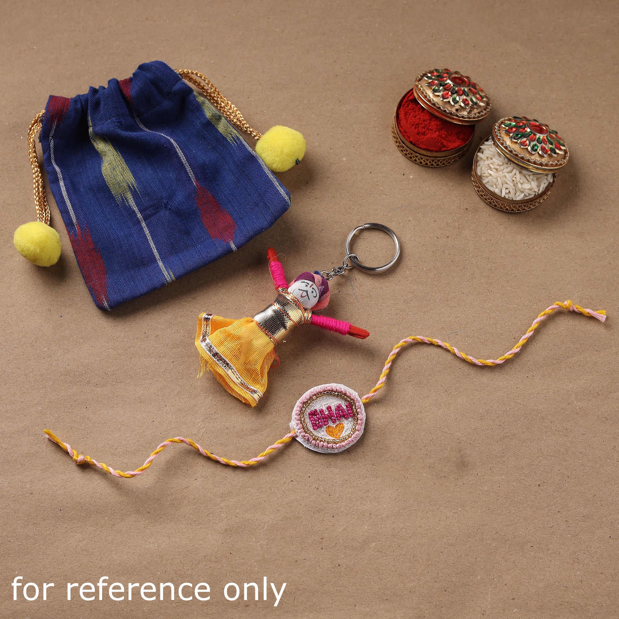 Evil Eye - Handmade Beads Evil Eye Rakhi 07 - Image 3