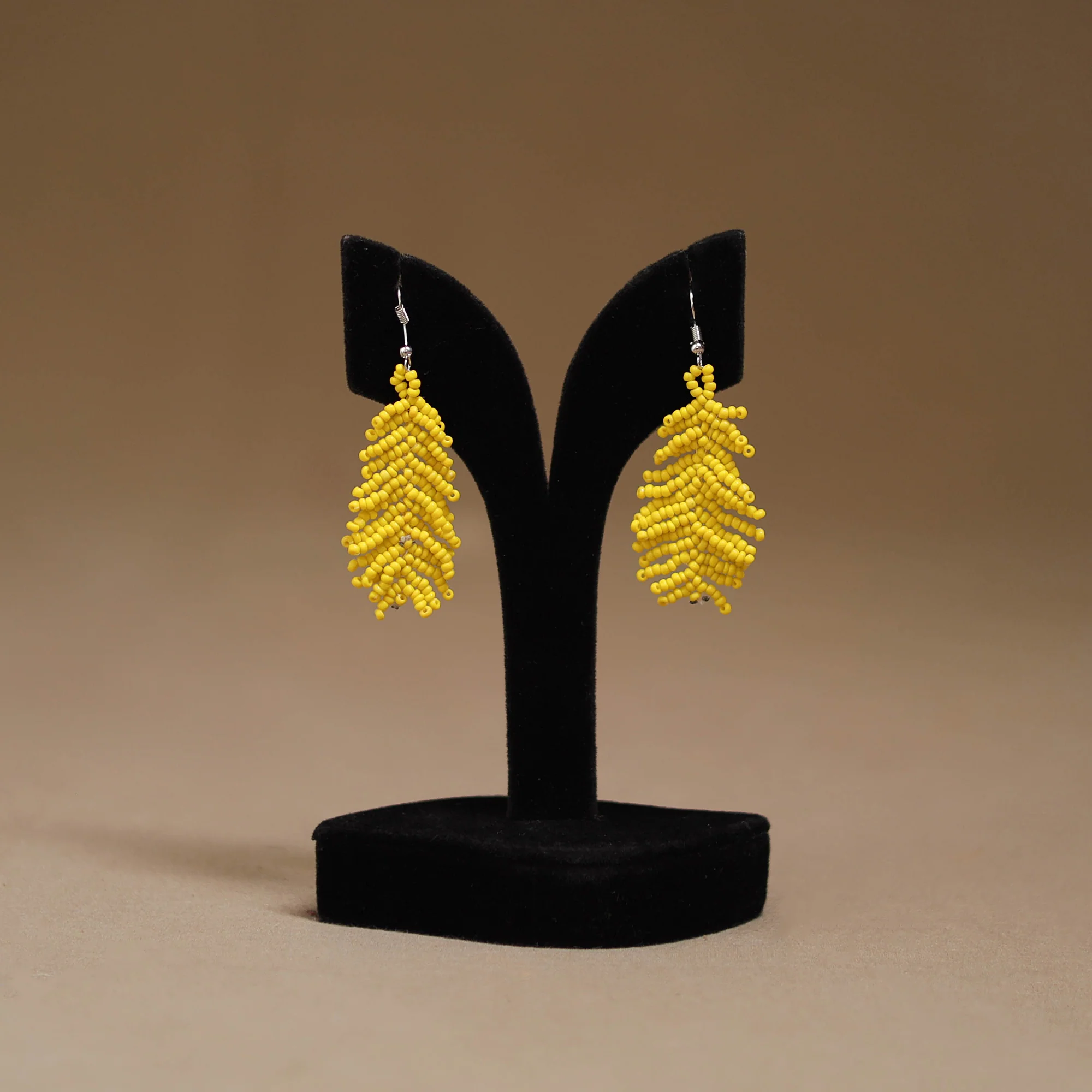 Yellow - Handmade Beadwork Earrings 13