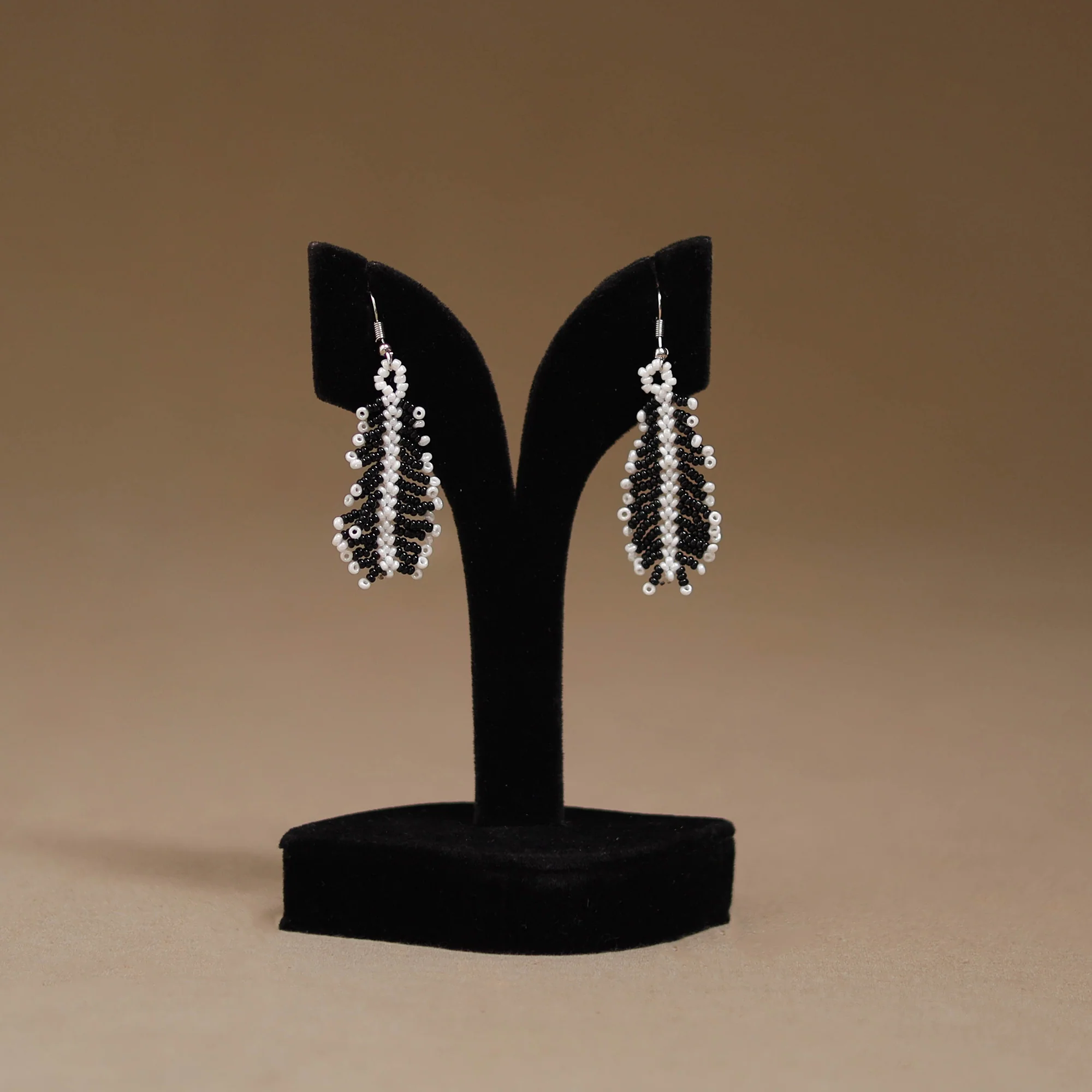 Black - Handmade Beadwork Earrings 28