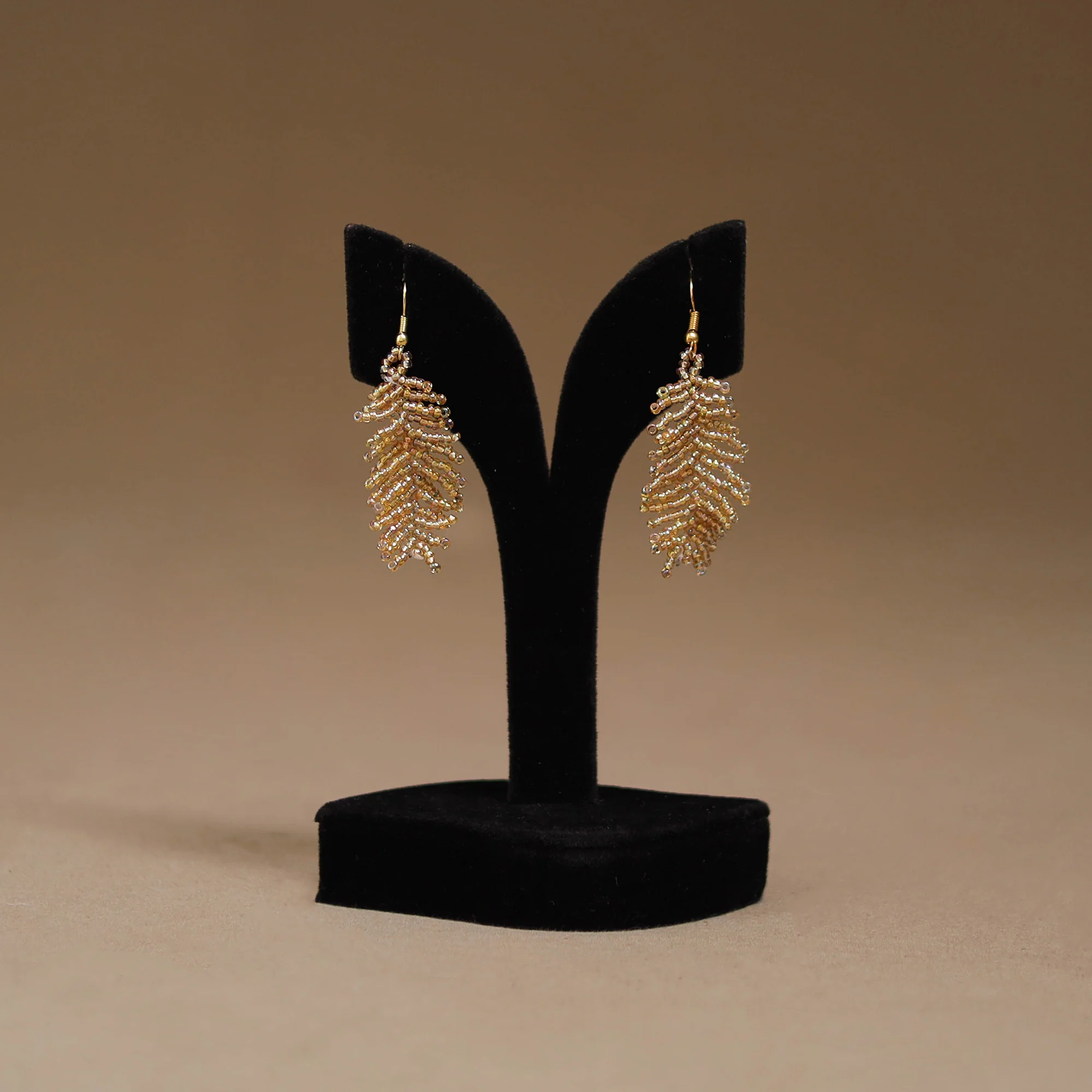Brown - Handmade Beadwork Earrings 31