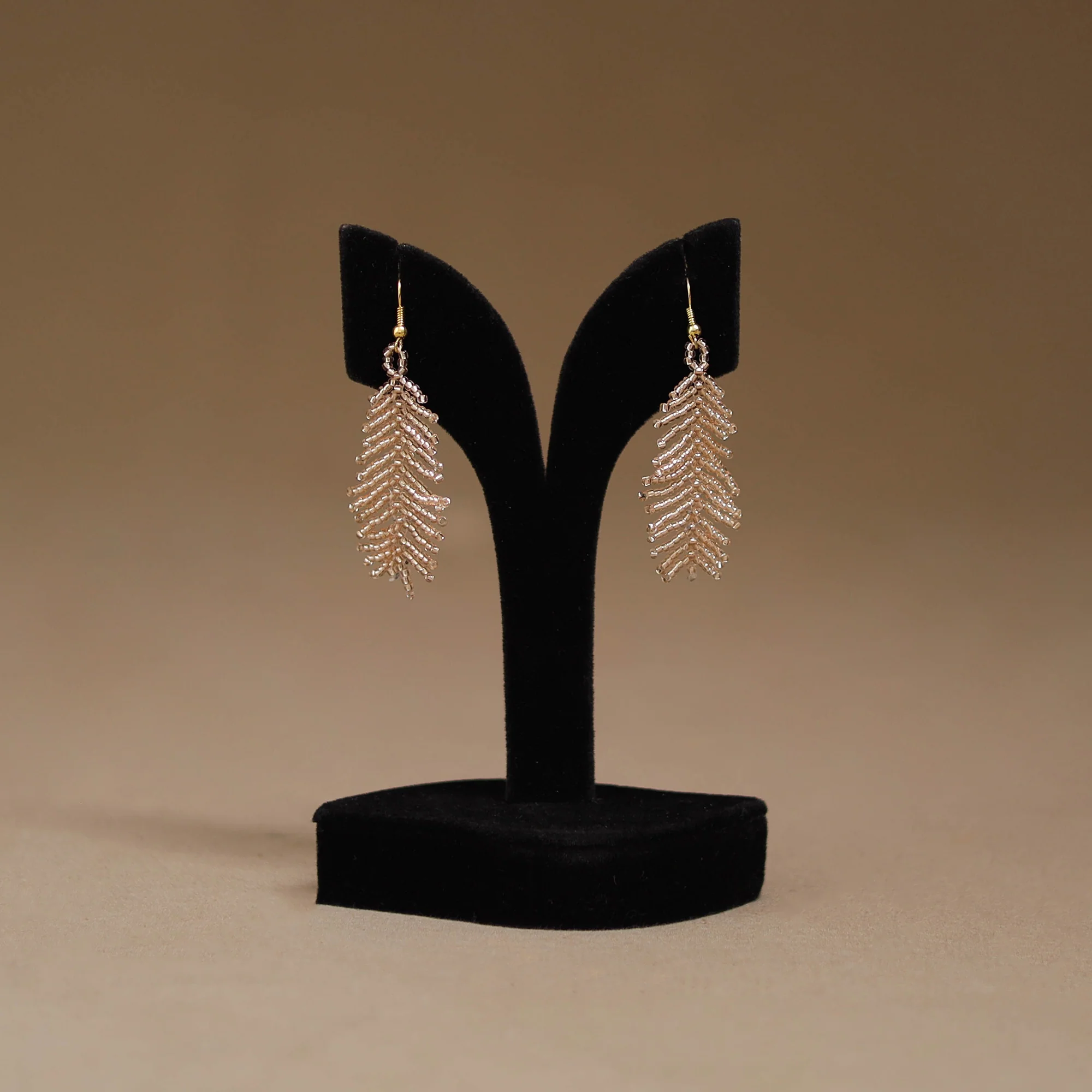 Brown - Handmade Beadwork Earrings 32