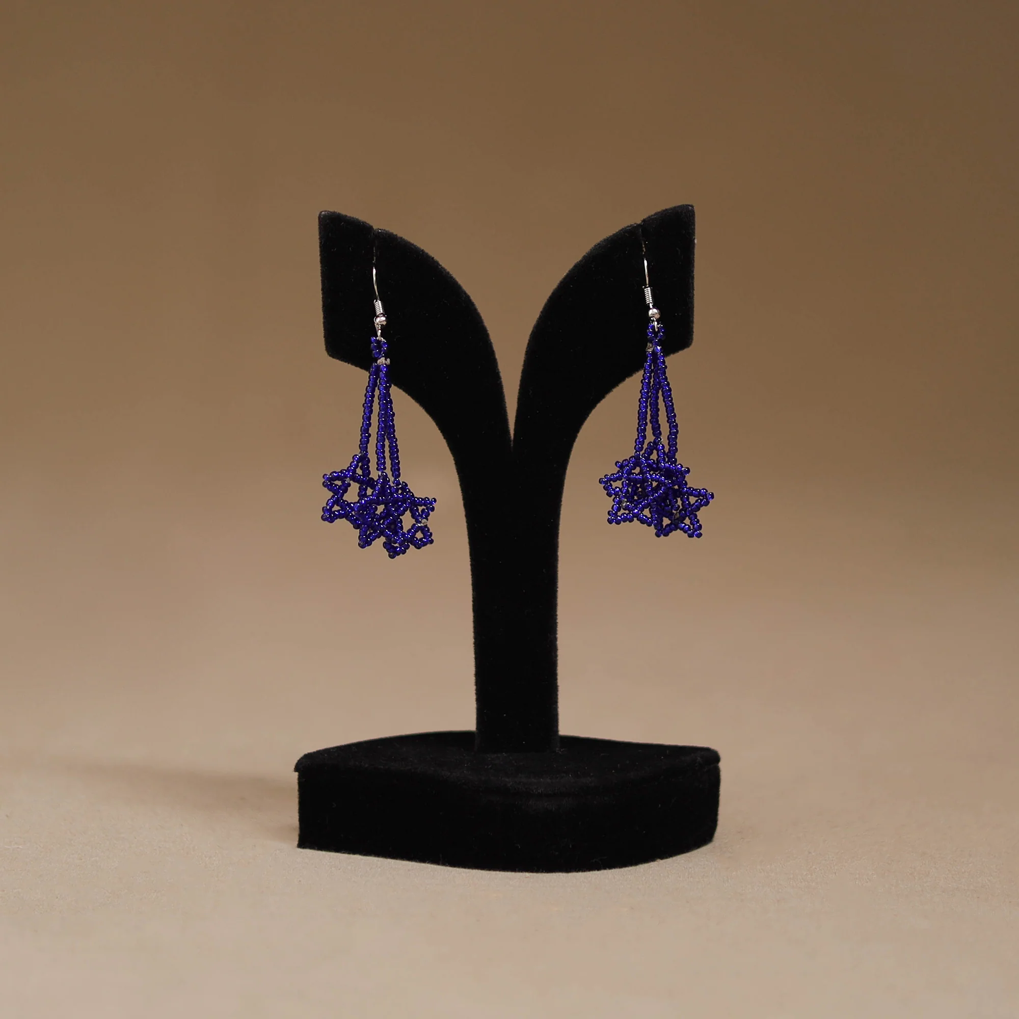 Blue - Handmade Beadwork Earrings 38