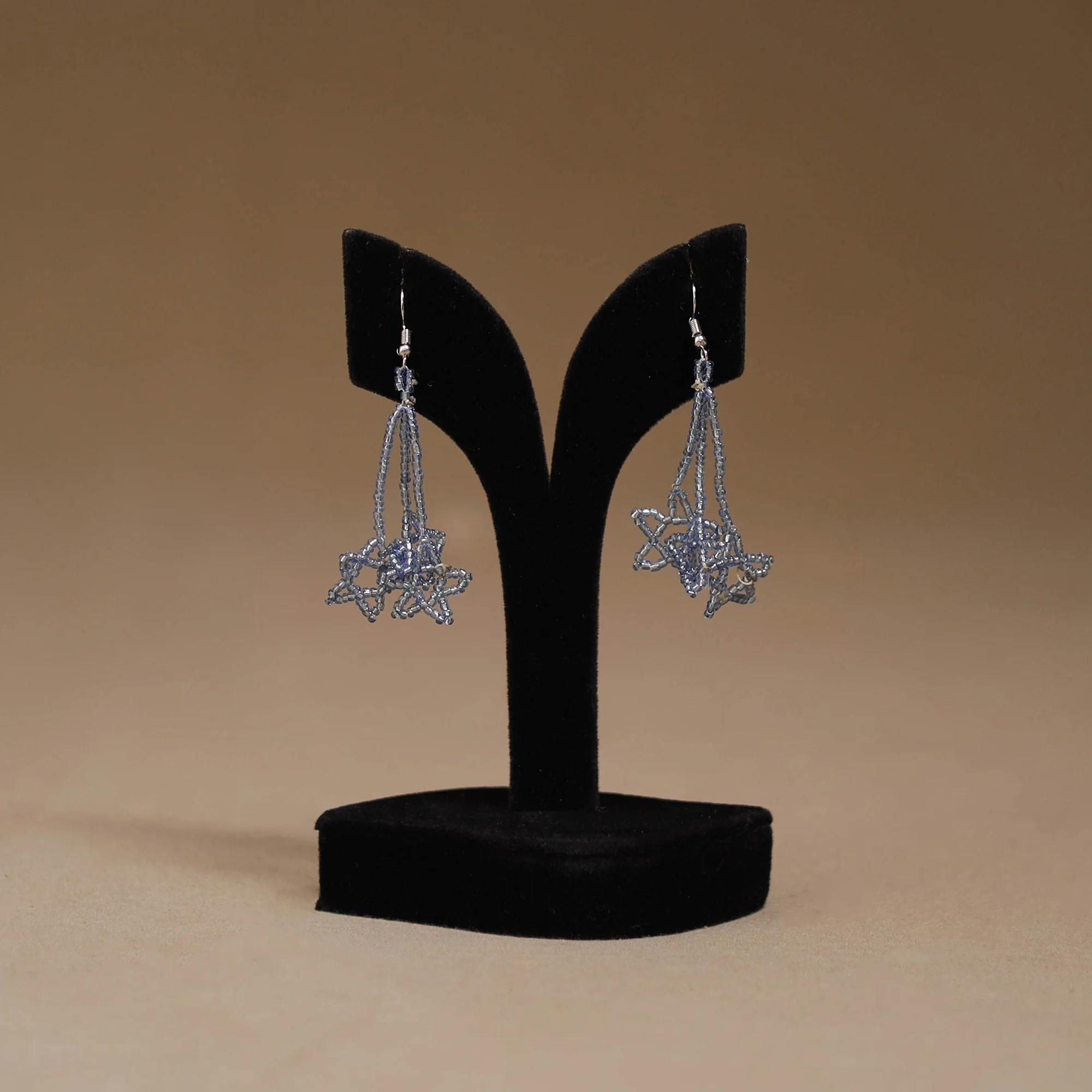 Grey - Handmade Beadwork Earrings 39