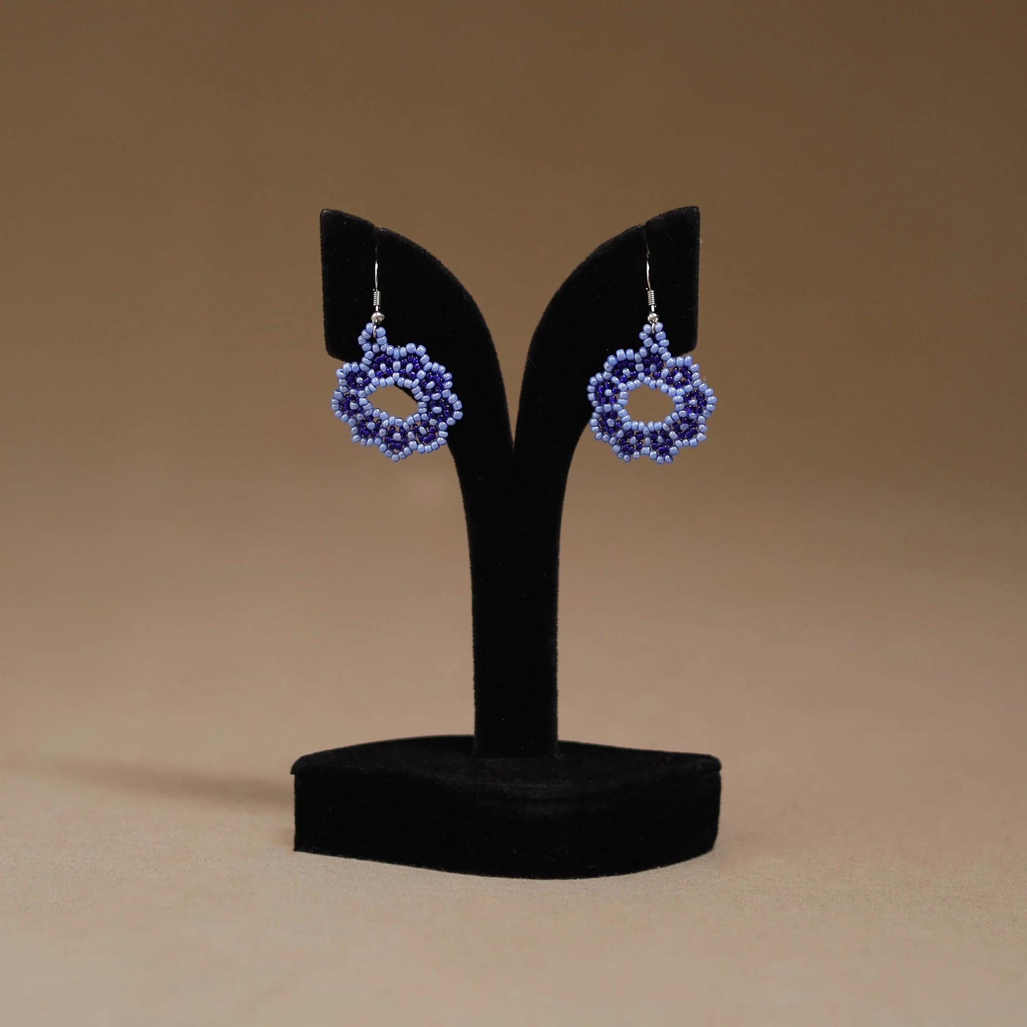 Blue - Handmade Beadwork Earrings 47