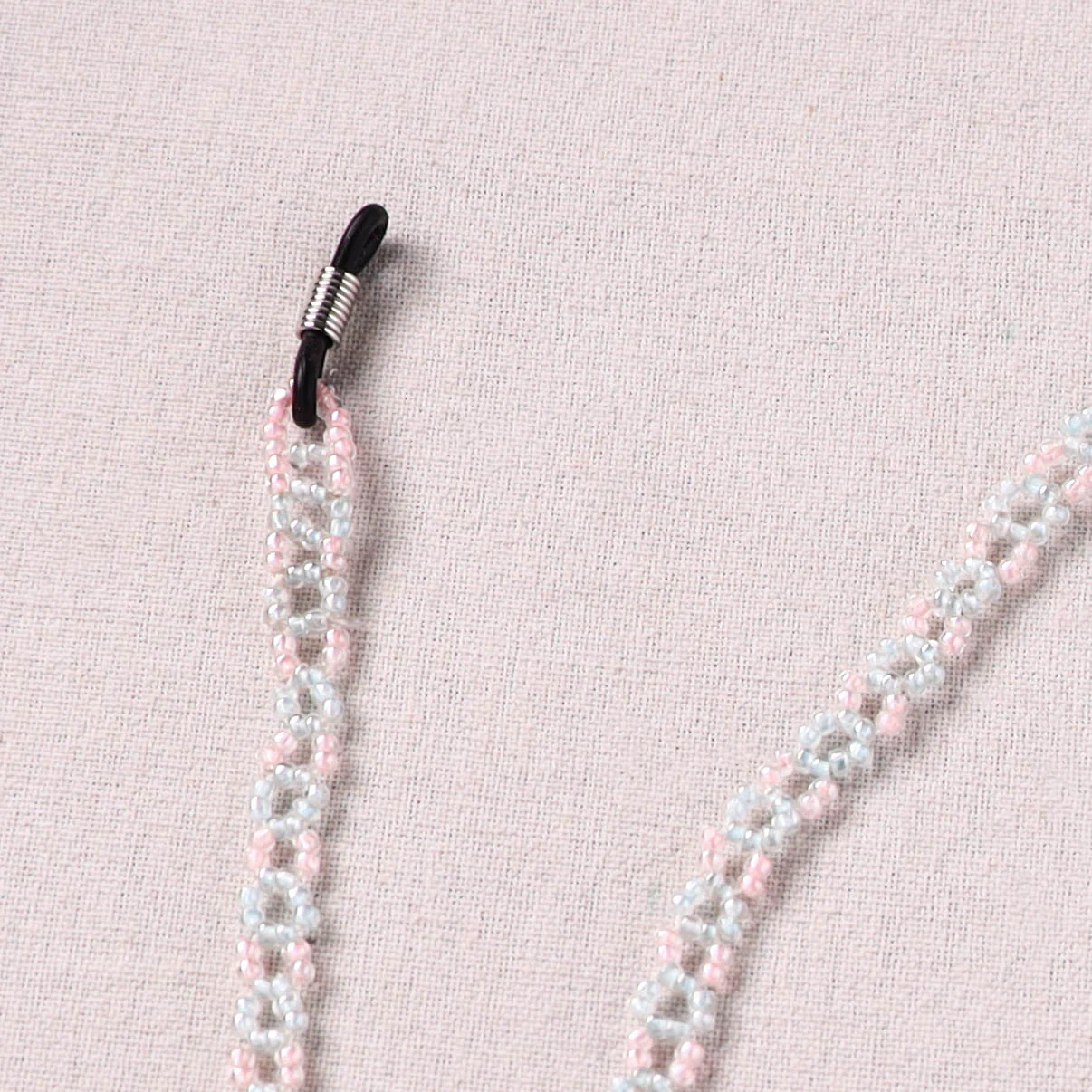 White - Handmade Beadwork Spectacle Lanyard/Chashma Dori 14 - Image 3