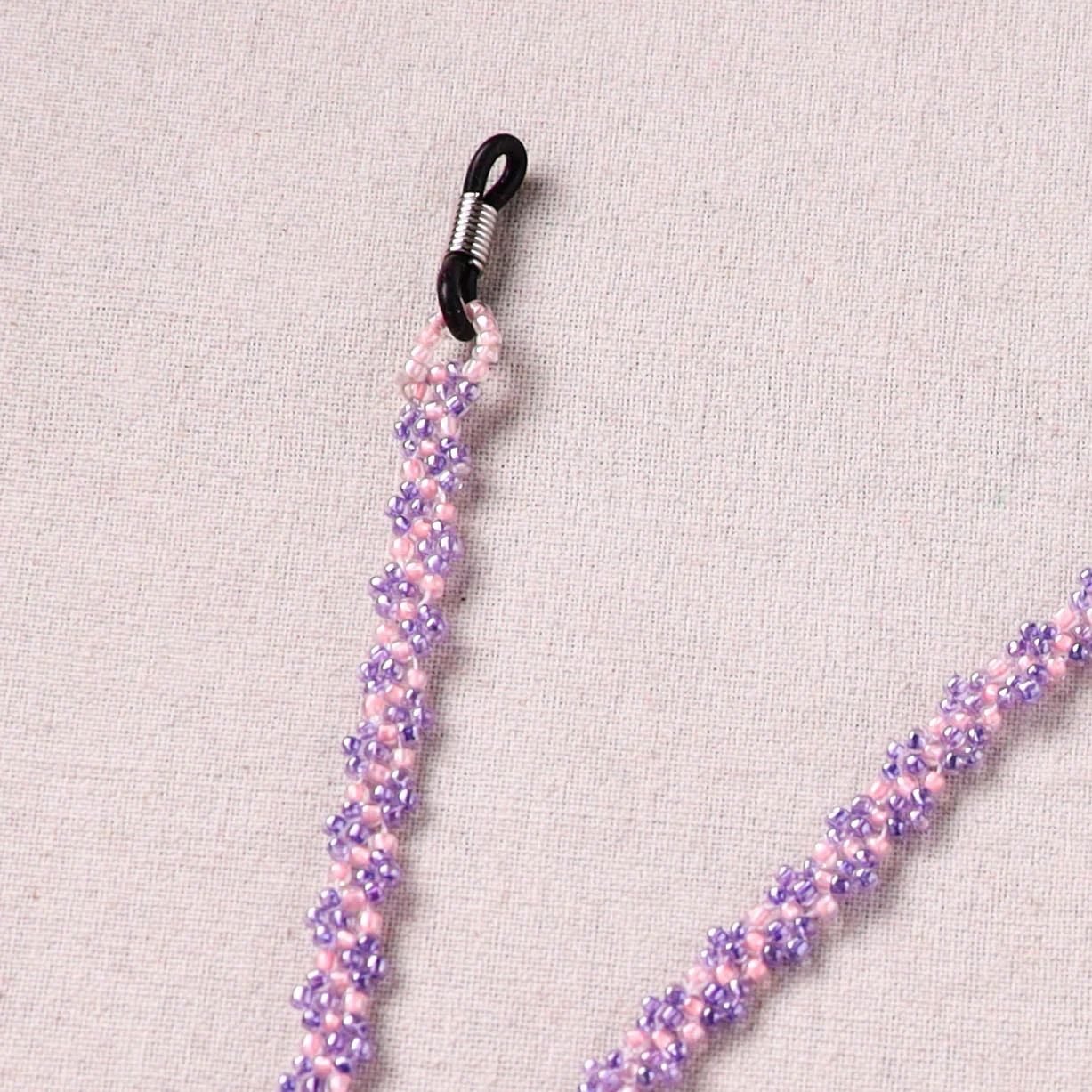 Purple - Handmade Beadwork Spectacle Lanyard/Chashma Dori 16 - Image 3