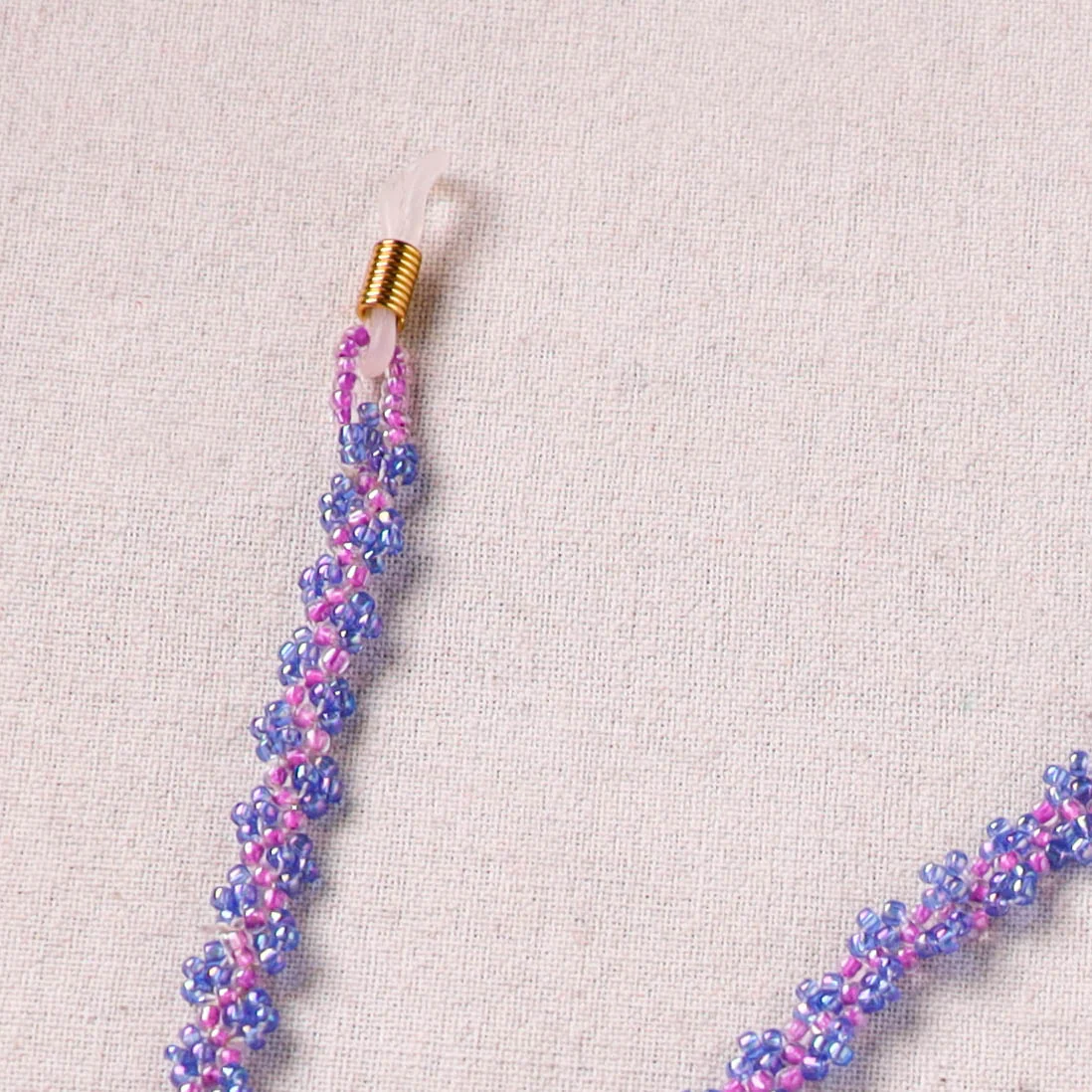 Blue - Handmade Beadwork Spectacle Lanyard/Chashma Dori 17 - Image 3