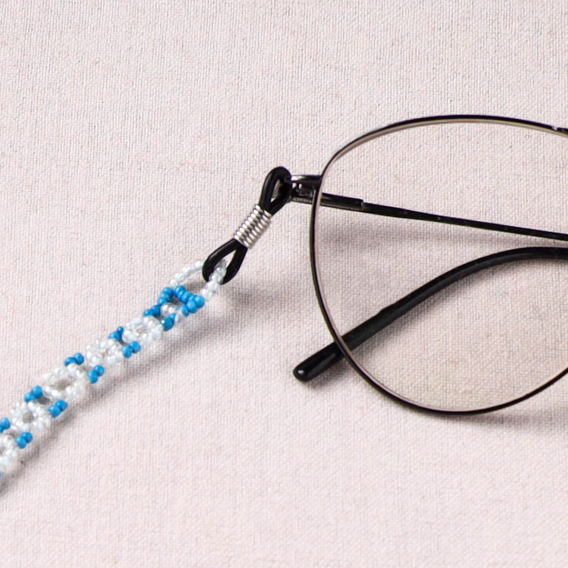Blue - Handmade Beadwork Spectacle Lanyard/Chashma Dori 23 - Image 2