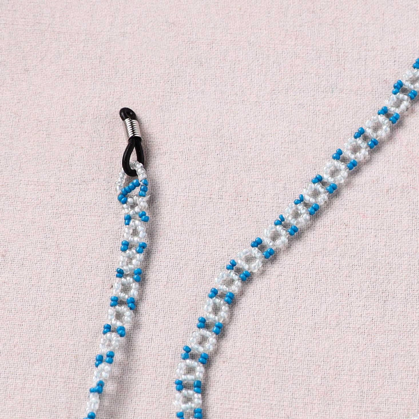 Blue - Handmade Beadwork Spectacle Lanyard/Chashma Dori 23 - Image 3