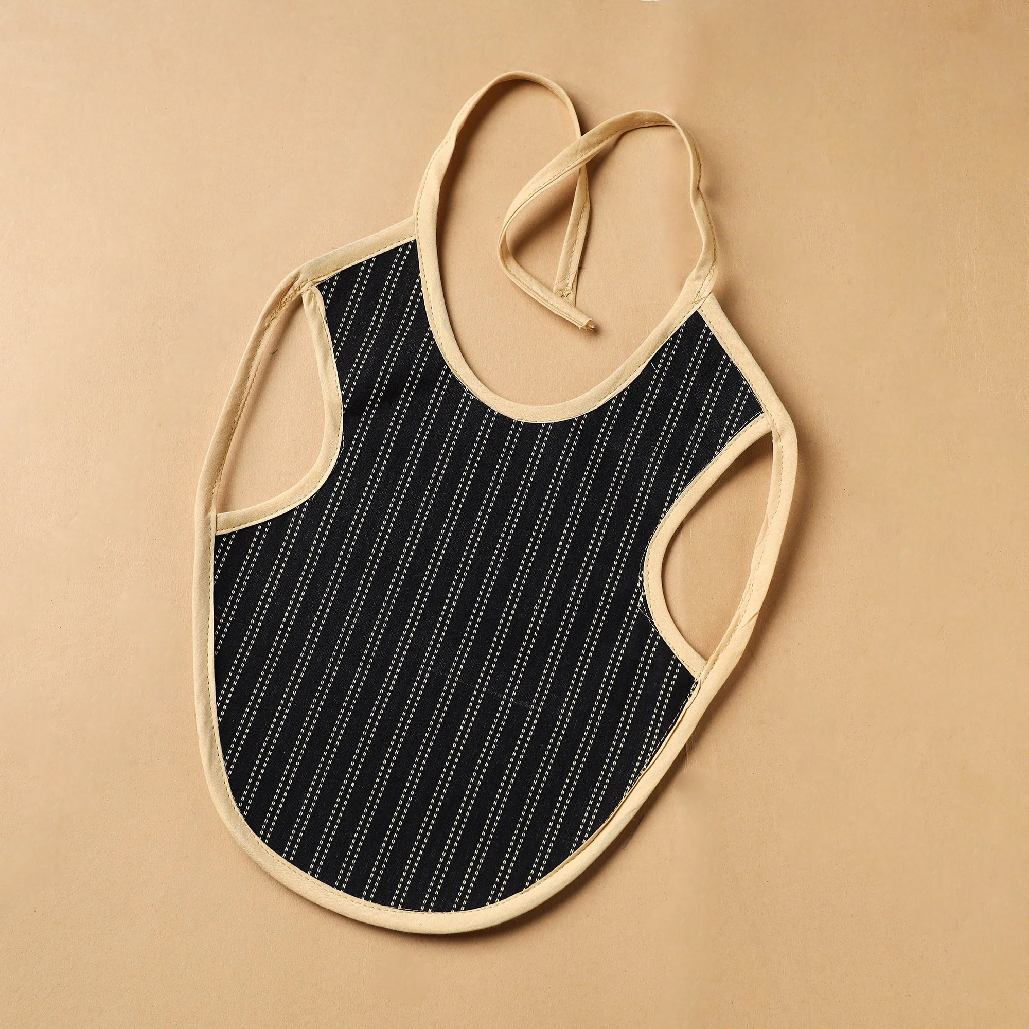 Black - Handmade Cotton Baby Bib 03
