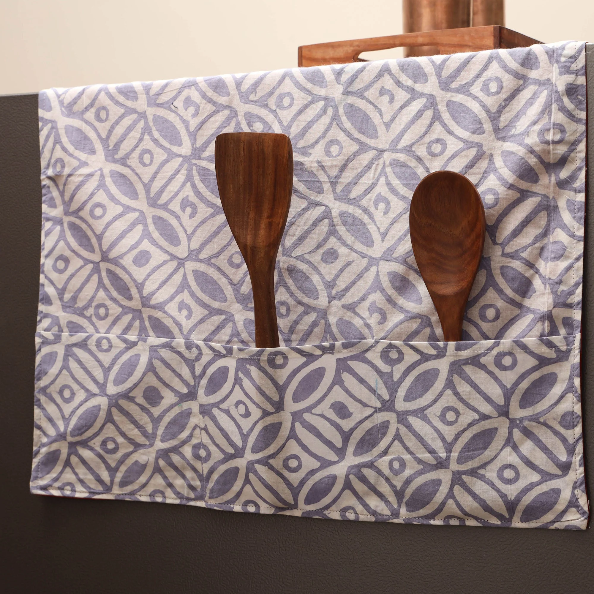 Handmade Fridge Top Cover with Multiple Pockets 35 - Image 2