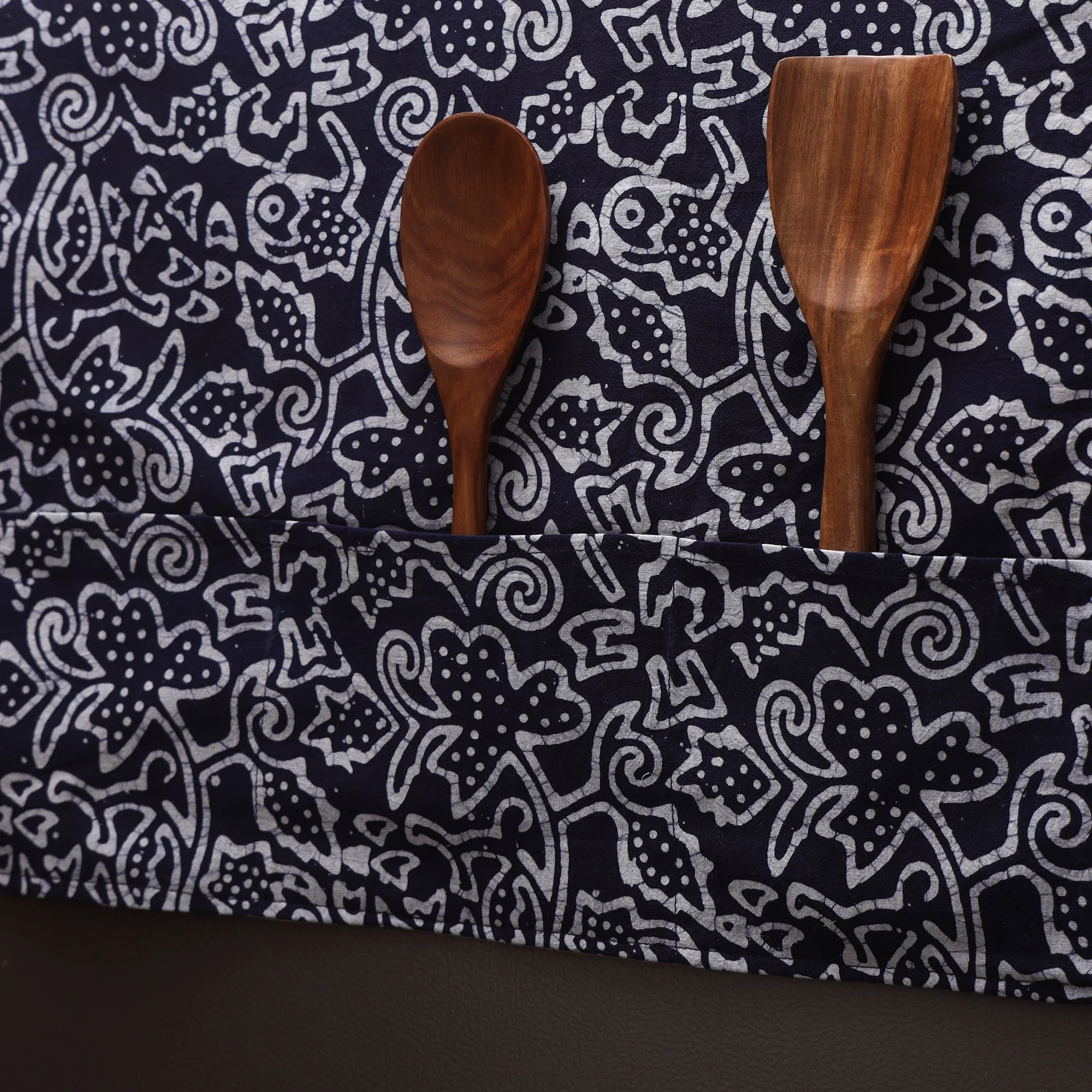 Blue - Handmade Fridge Top Cover with Multiple Pockets 44 - Image 2