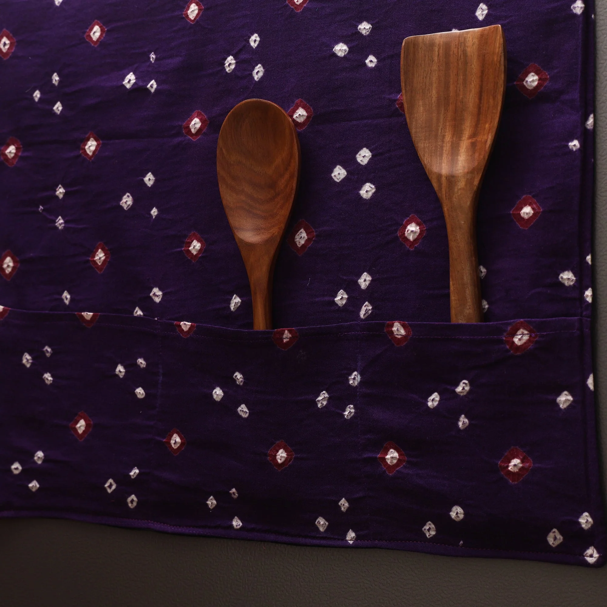 Purple - Handmade Fridge Top Cover with Multiple Pockets 72 - Image 2