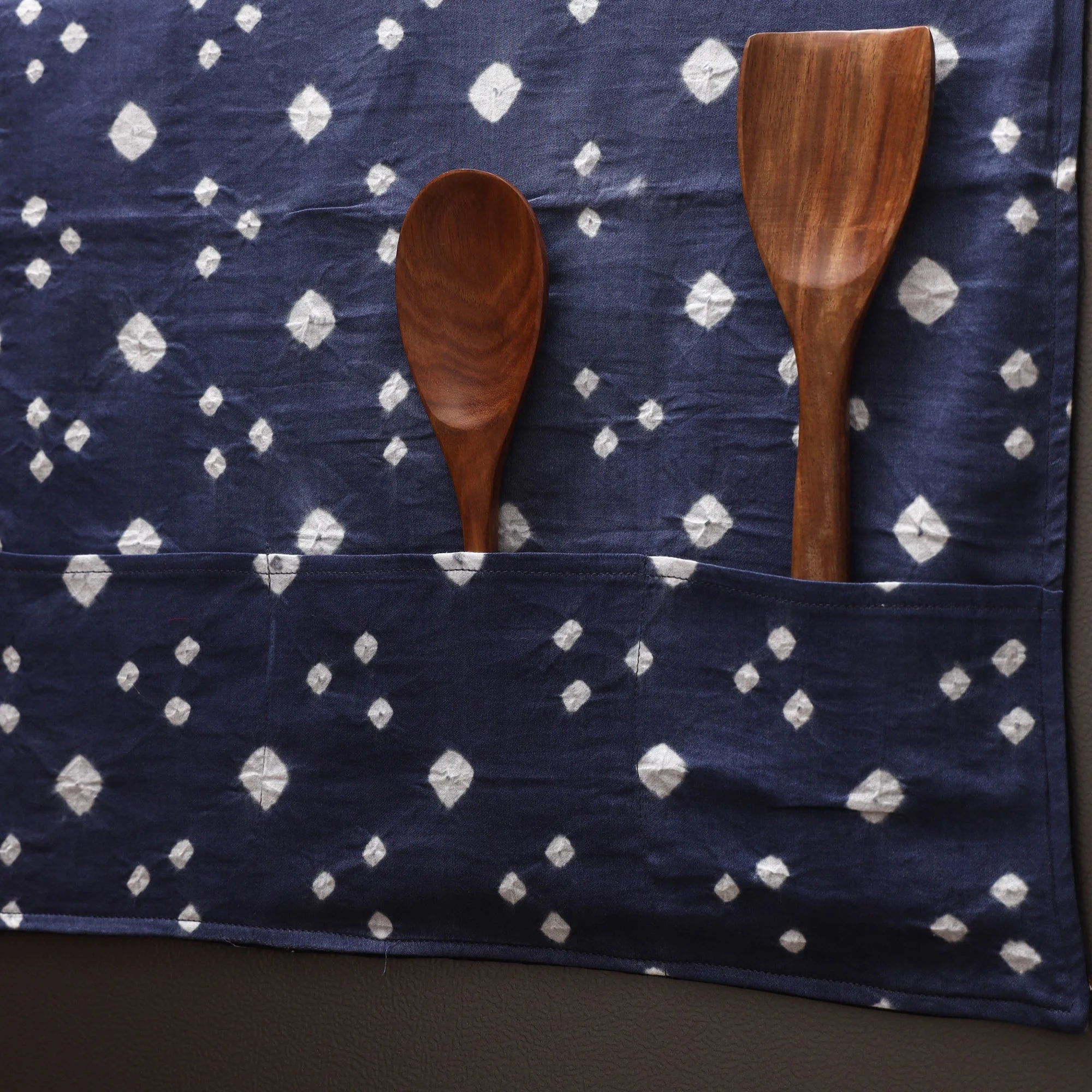 Blue - Handmade Fridge Top Cover with Multiple Pockets 73 - Image 2