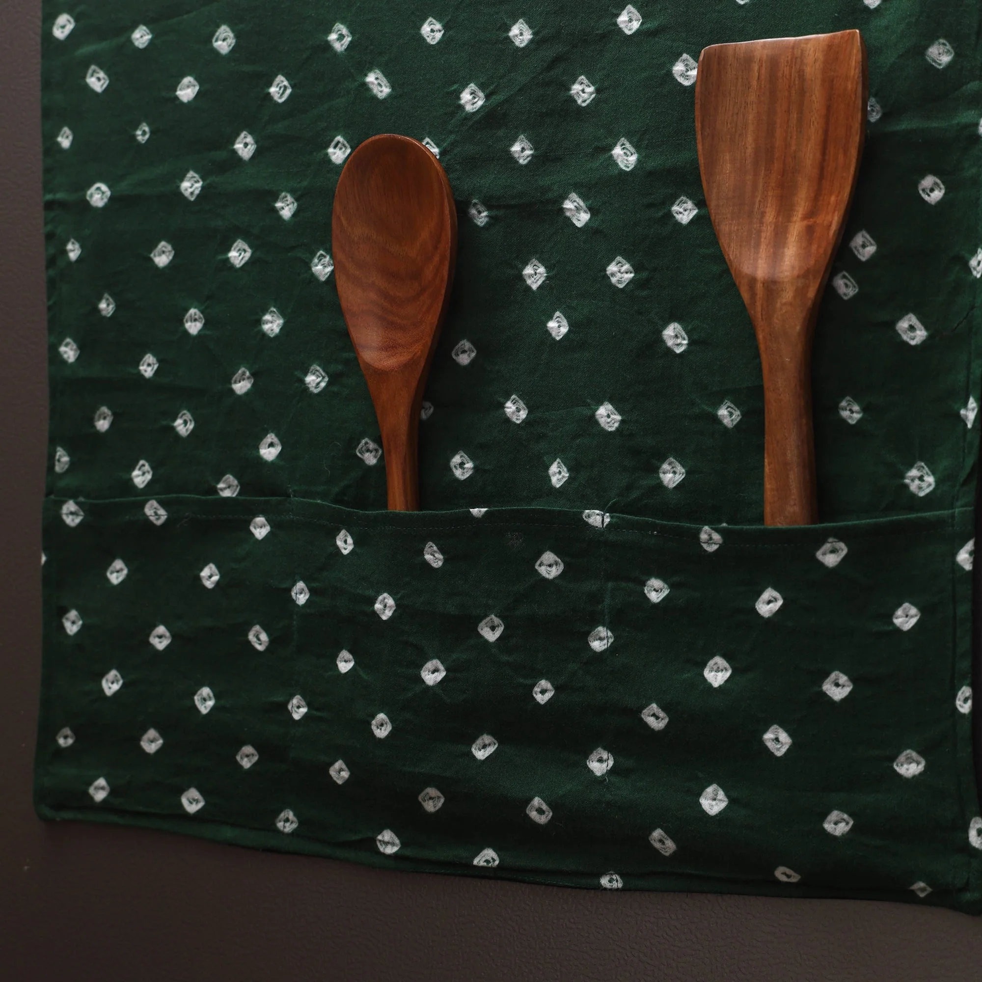 Green - Handmade Fridge Top Cover with Multiple Pockets 88 - Image 2
