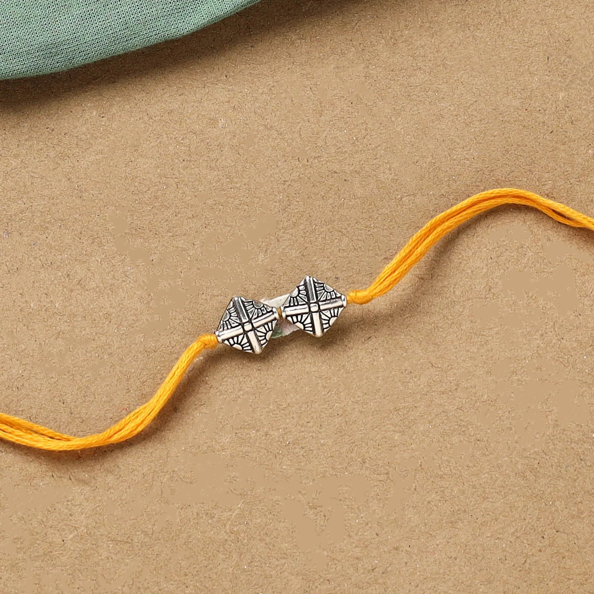 Handmade German Silver Rakhi 26 - Image 2