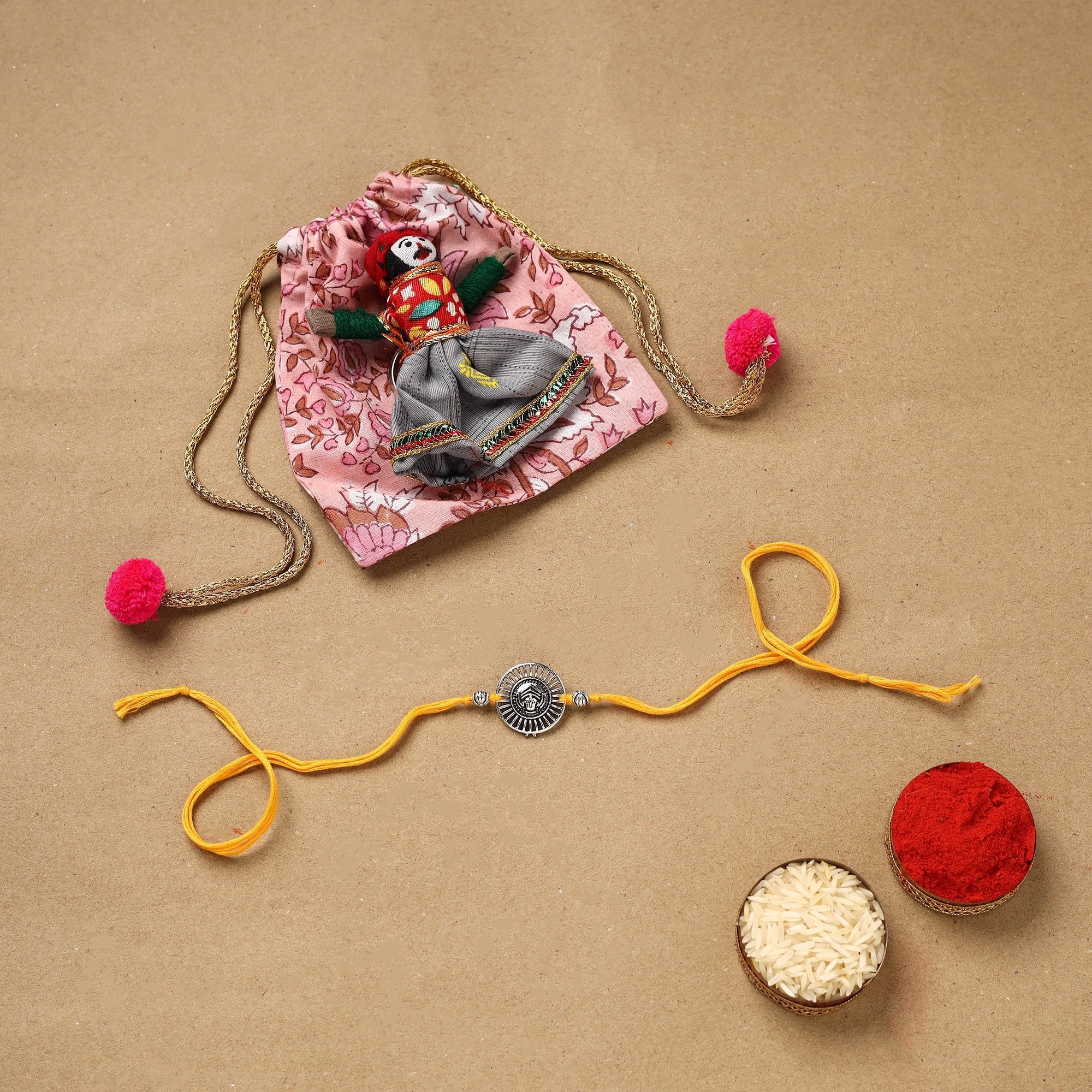 Handmade German Silver Rakhi 36