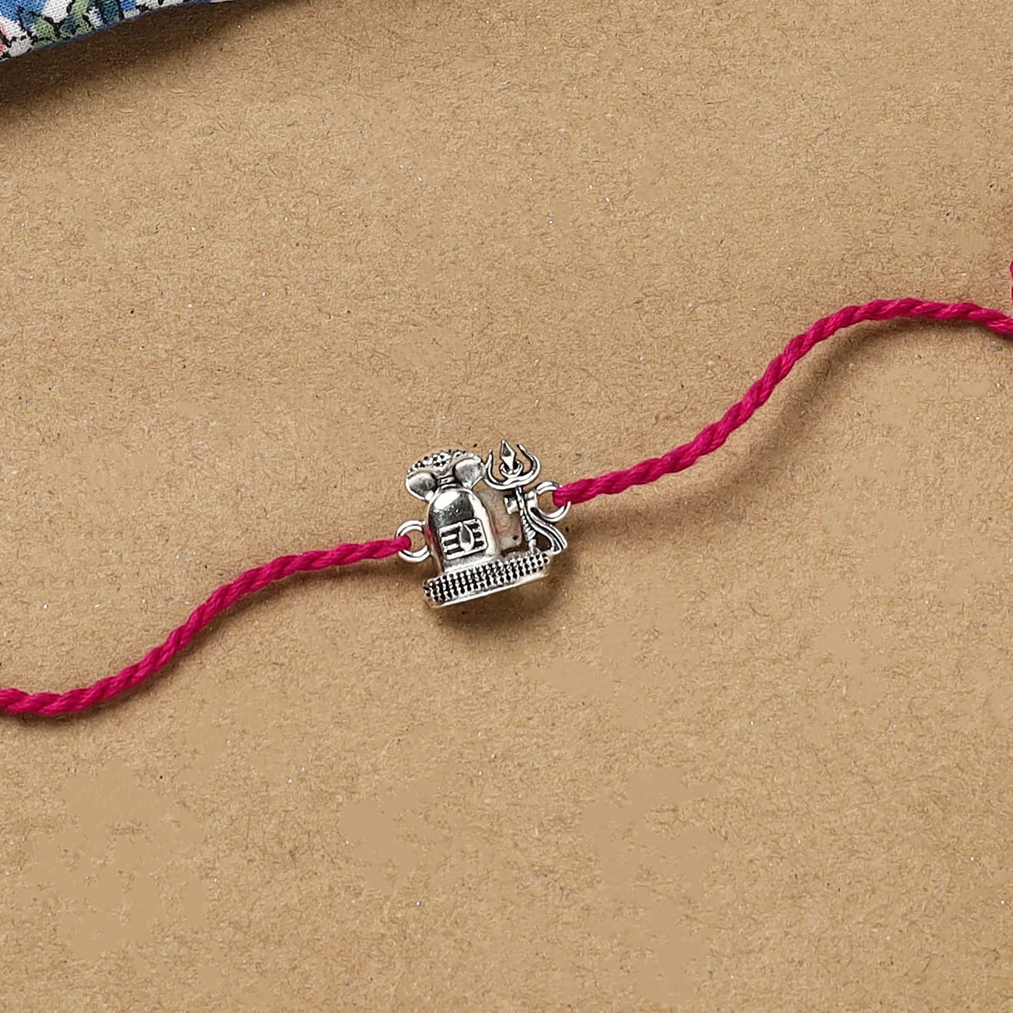 Shiv Ji - Handmade German Silver Rakhi 63 - Image 2