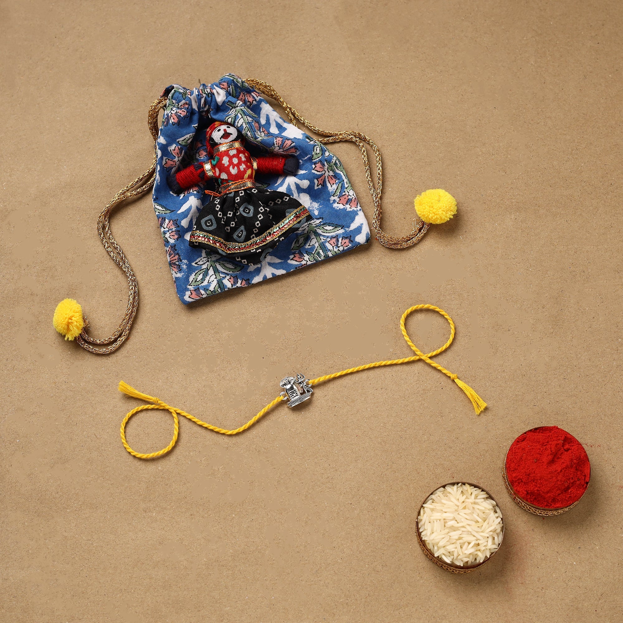 Shiv Ji - Handmade German Silver Rakhi 69