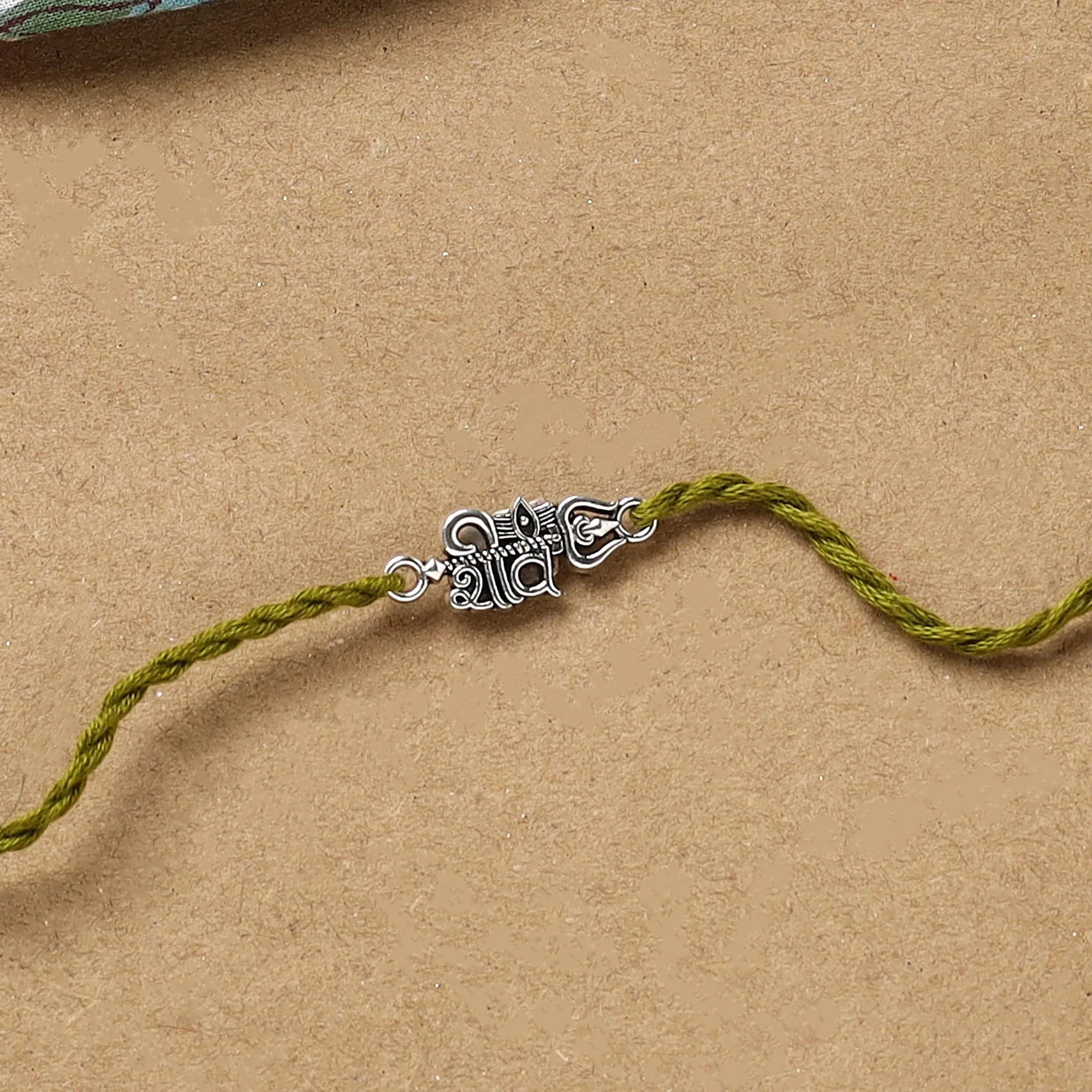 Shiv Ji -  Handmade German Silver Rakhi 76 - Image 2
