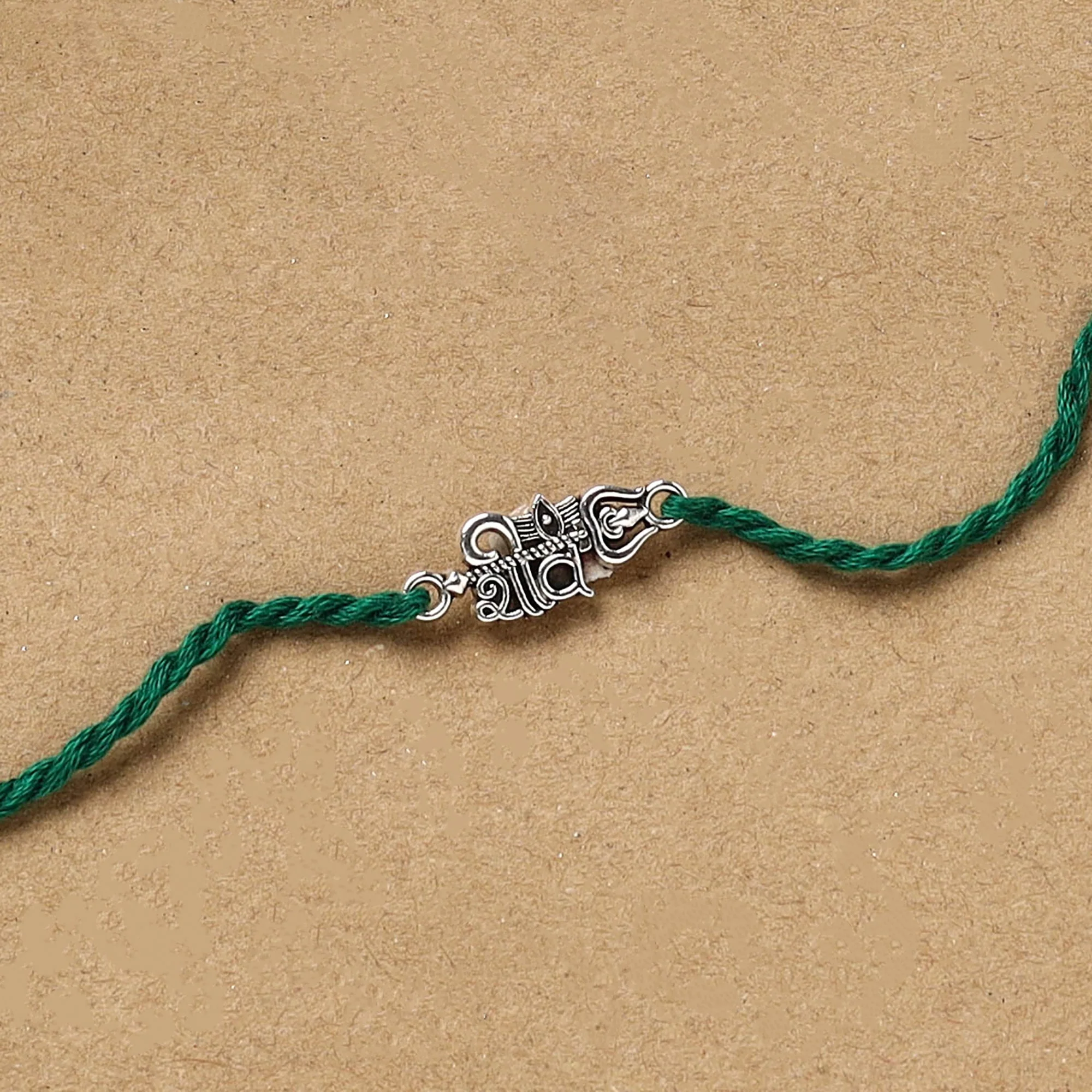 Shiv Ji - Handmade German Silver Rakhi 84 - Image 2