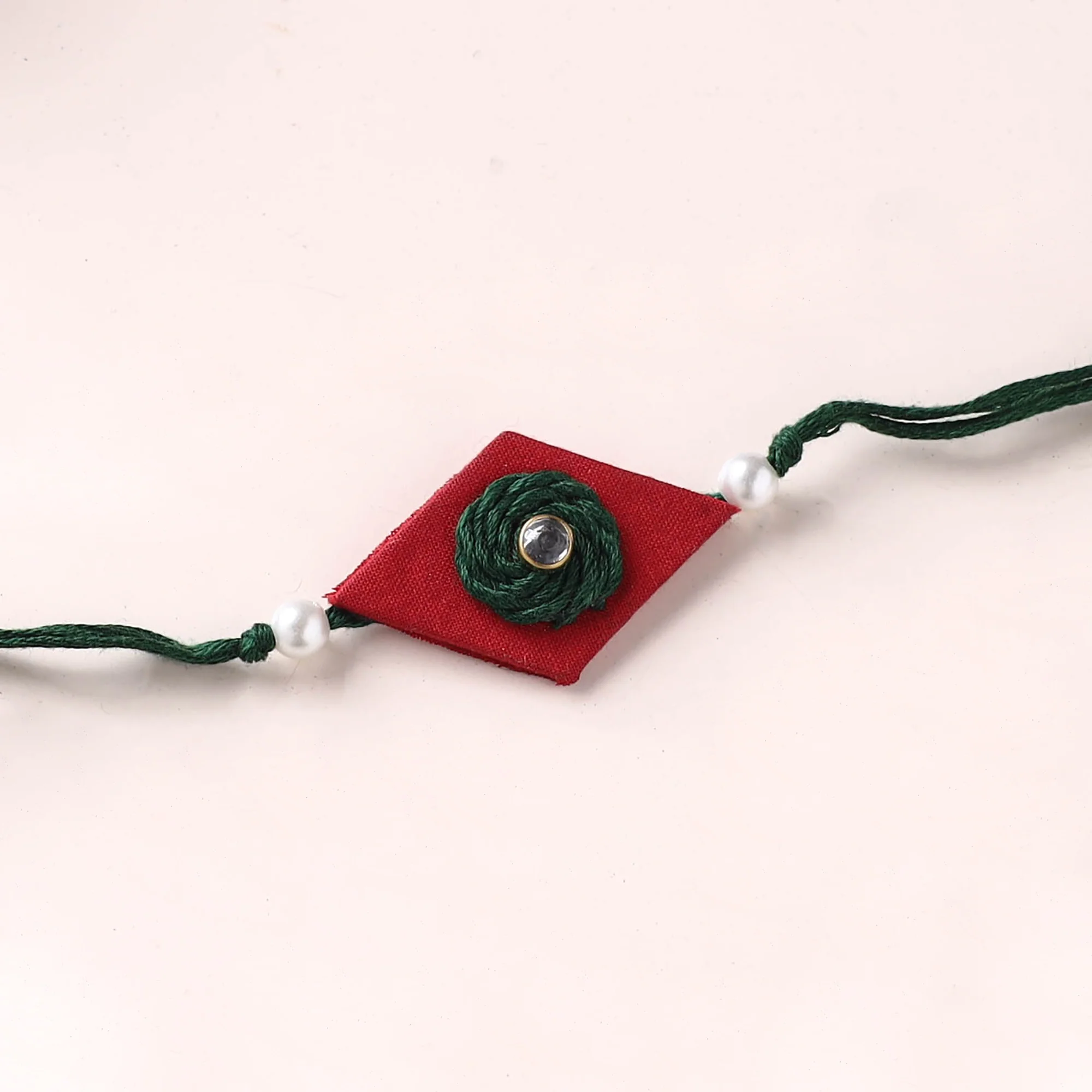 Handmade Kundan Work Rakhi 16 - Image 2