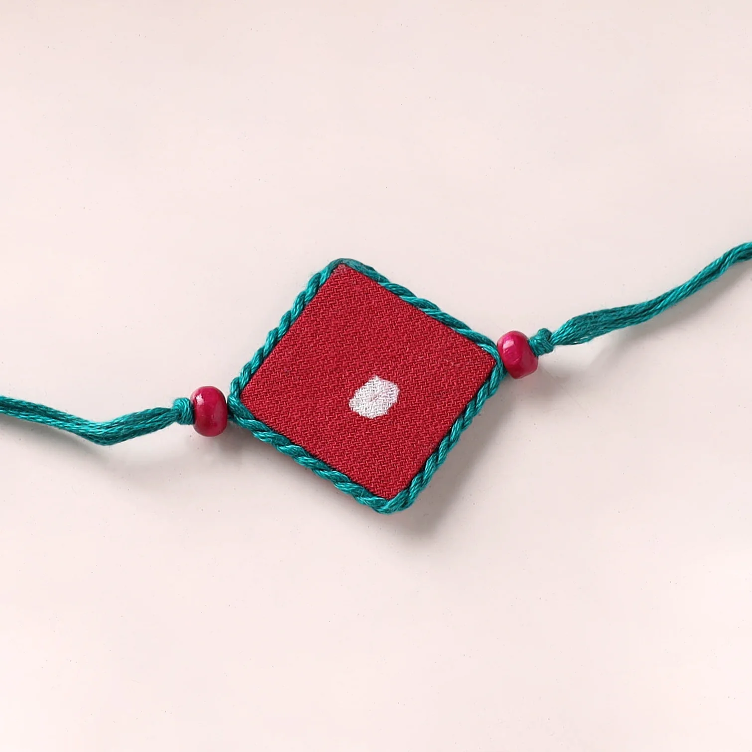Handmade Kundan Work Rakhi 17 - Image 2